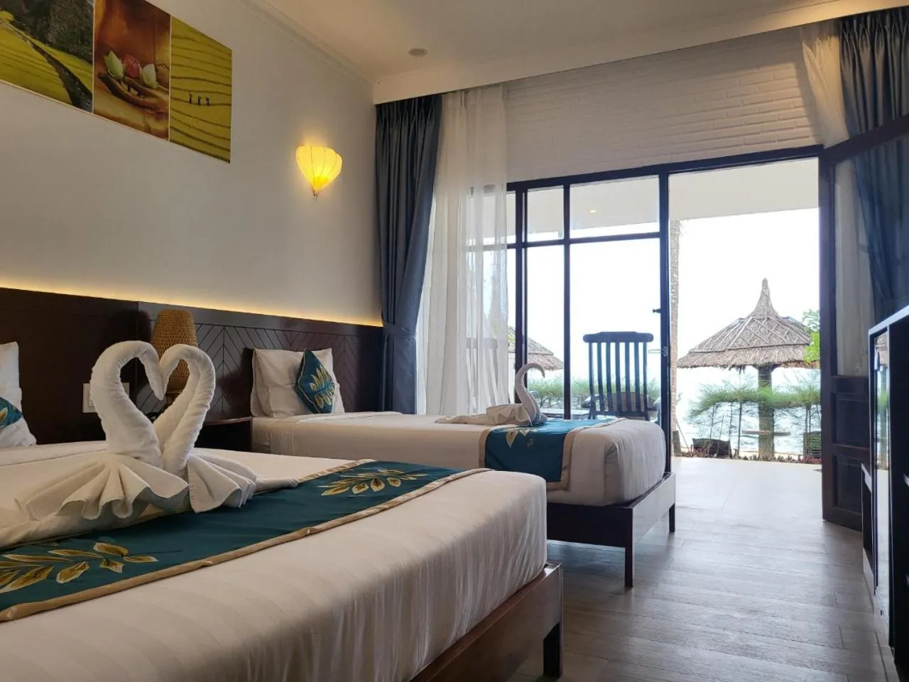 Bed in Ravenala Muine Resort
