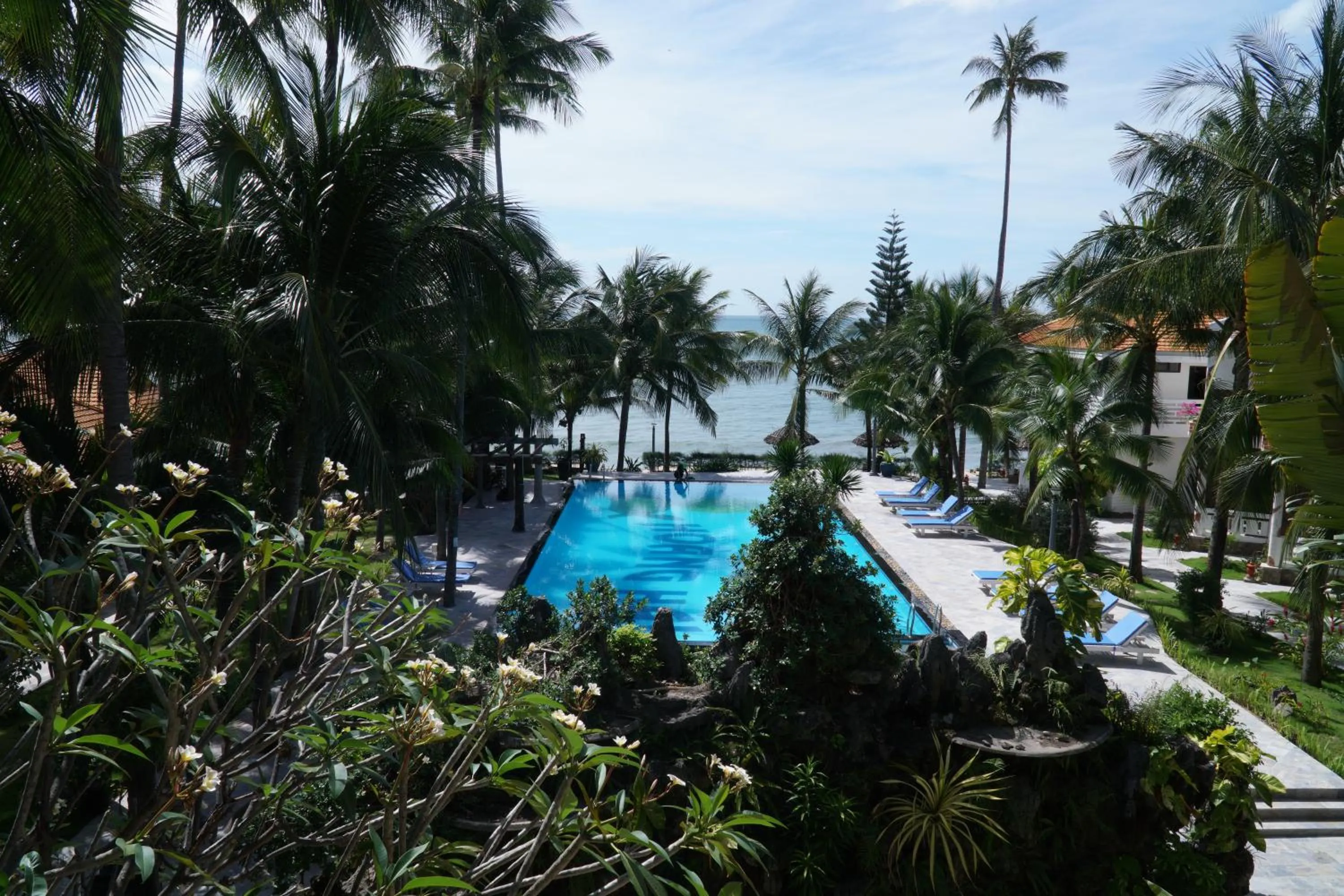 Pool view in Ravenala Muine Resort