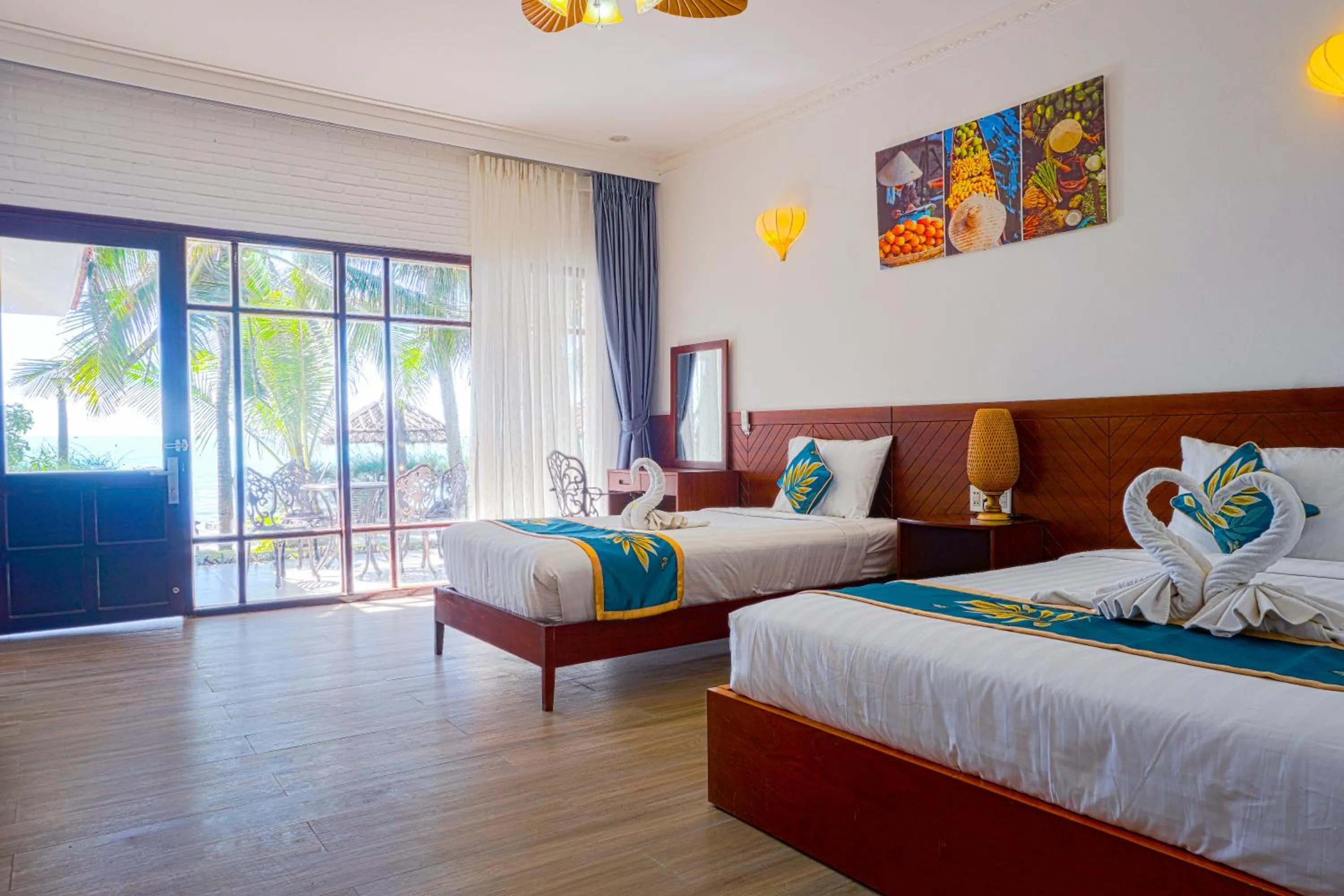 Bed in Ravenala Muine Resort