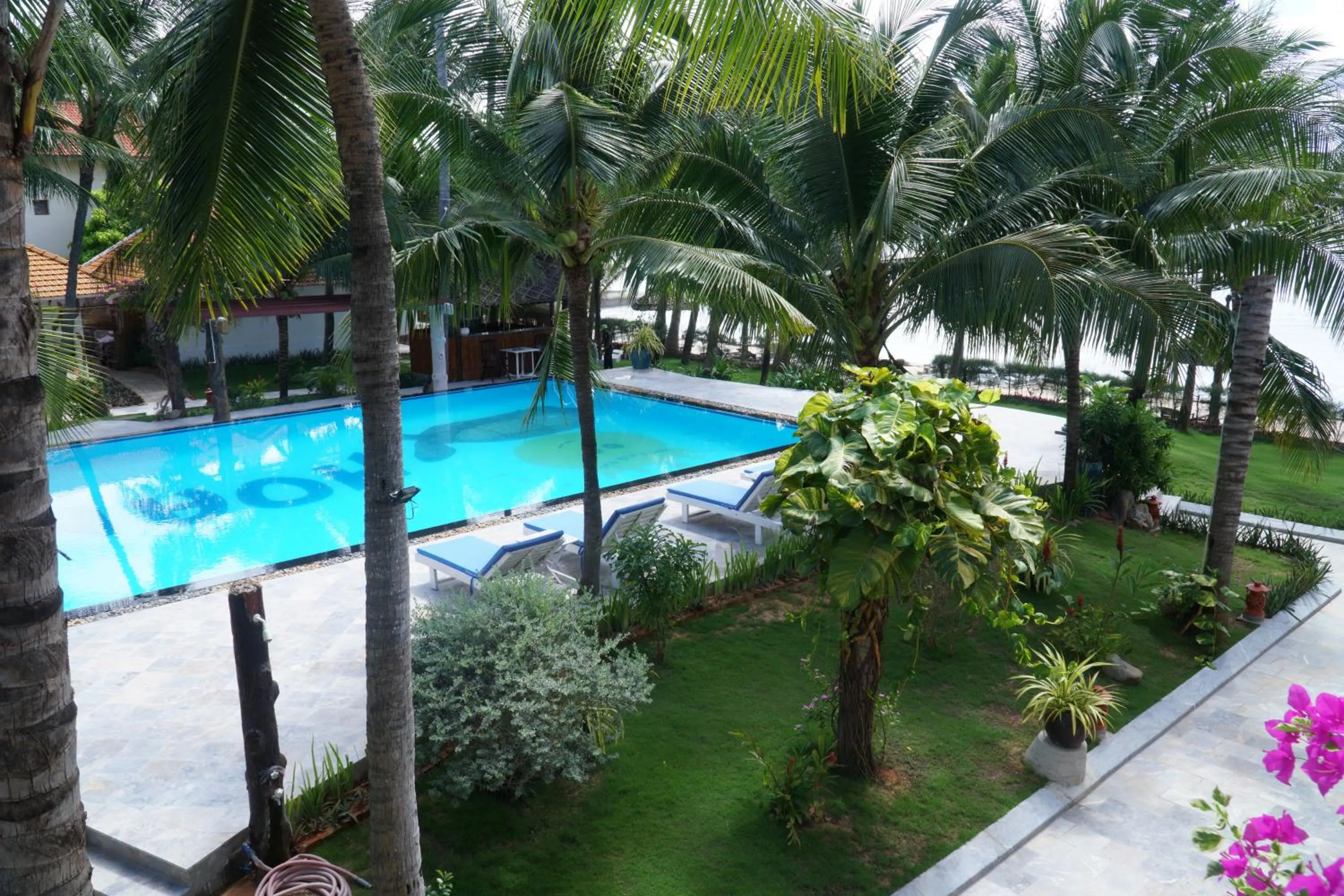 Pool view in Ravenala Muine Resort