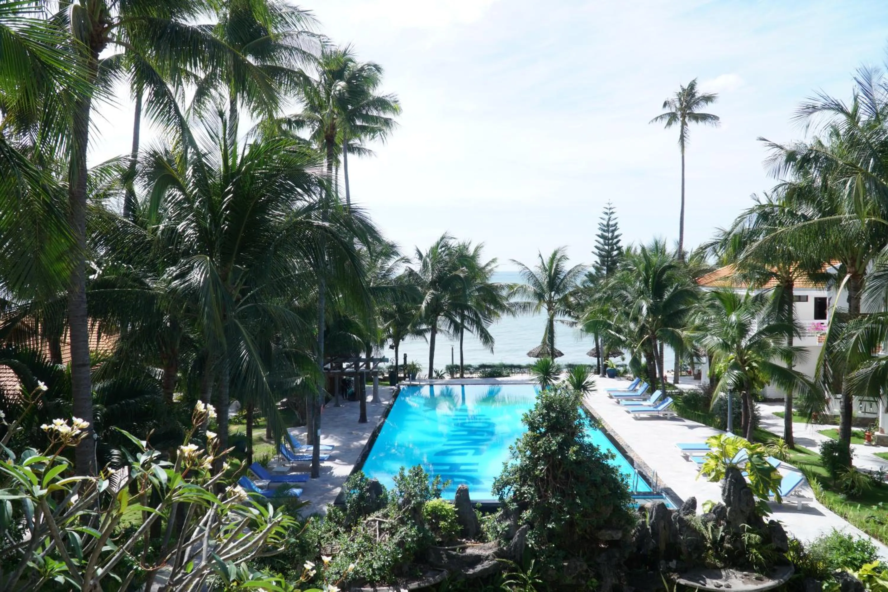 Pool view in Ravenala Muine Resort