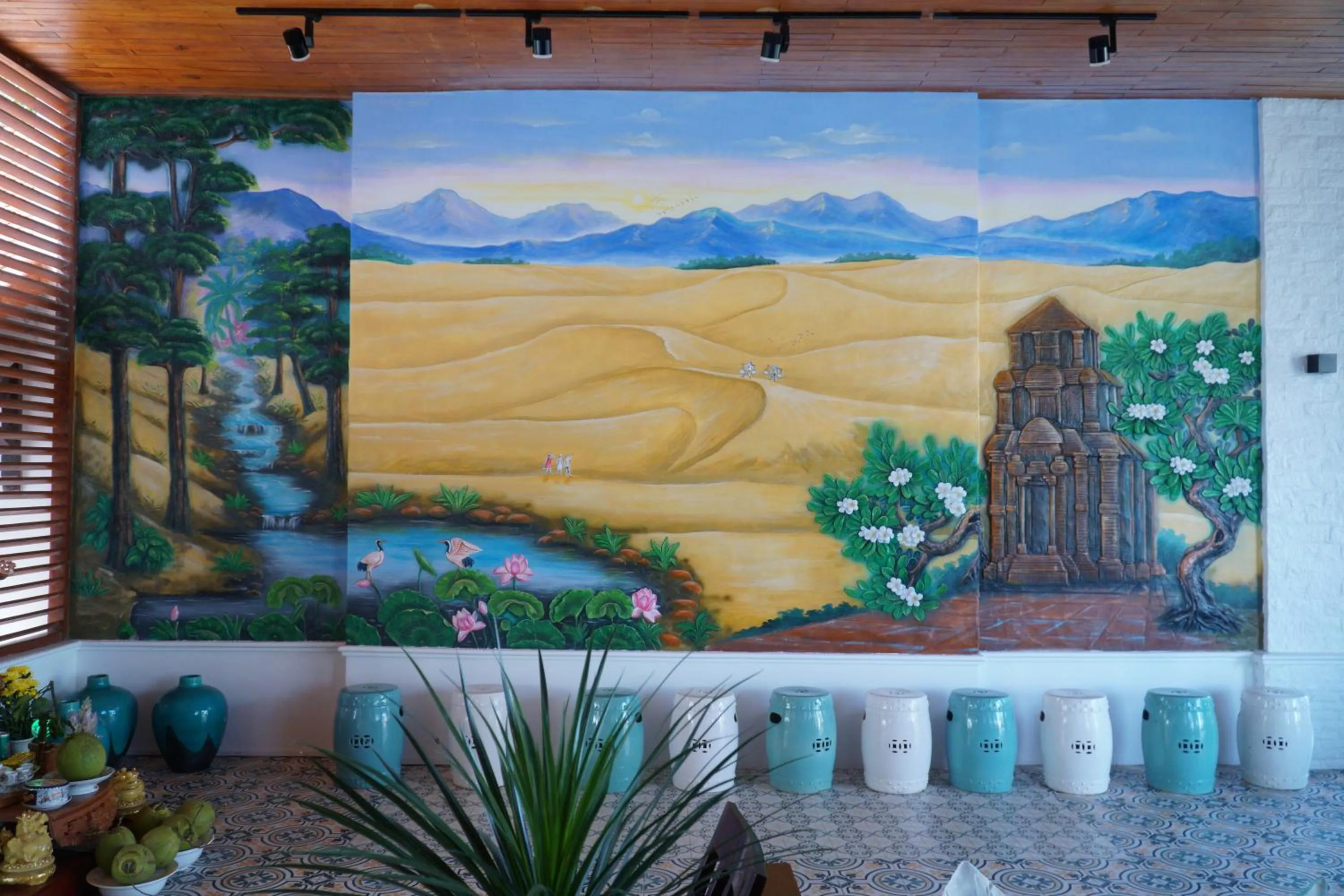 Decorative detail in Ravenala Muine Resort