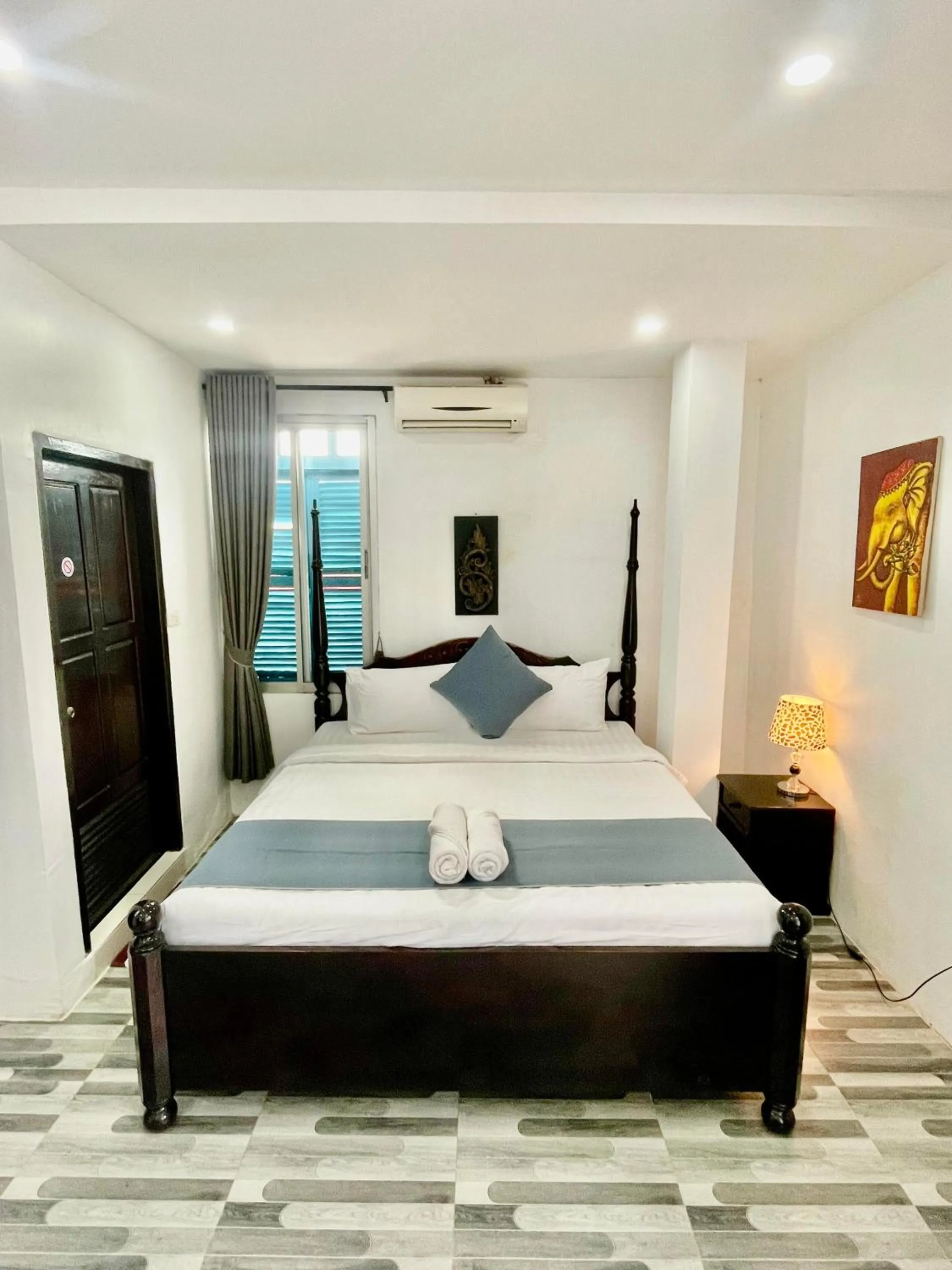 Bed in Villa Merry Lao Ban Aphay