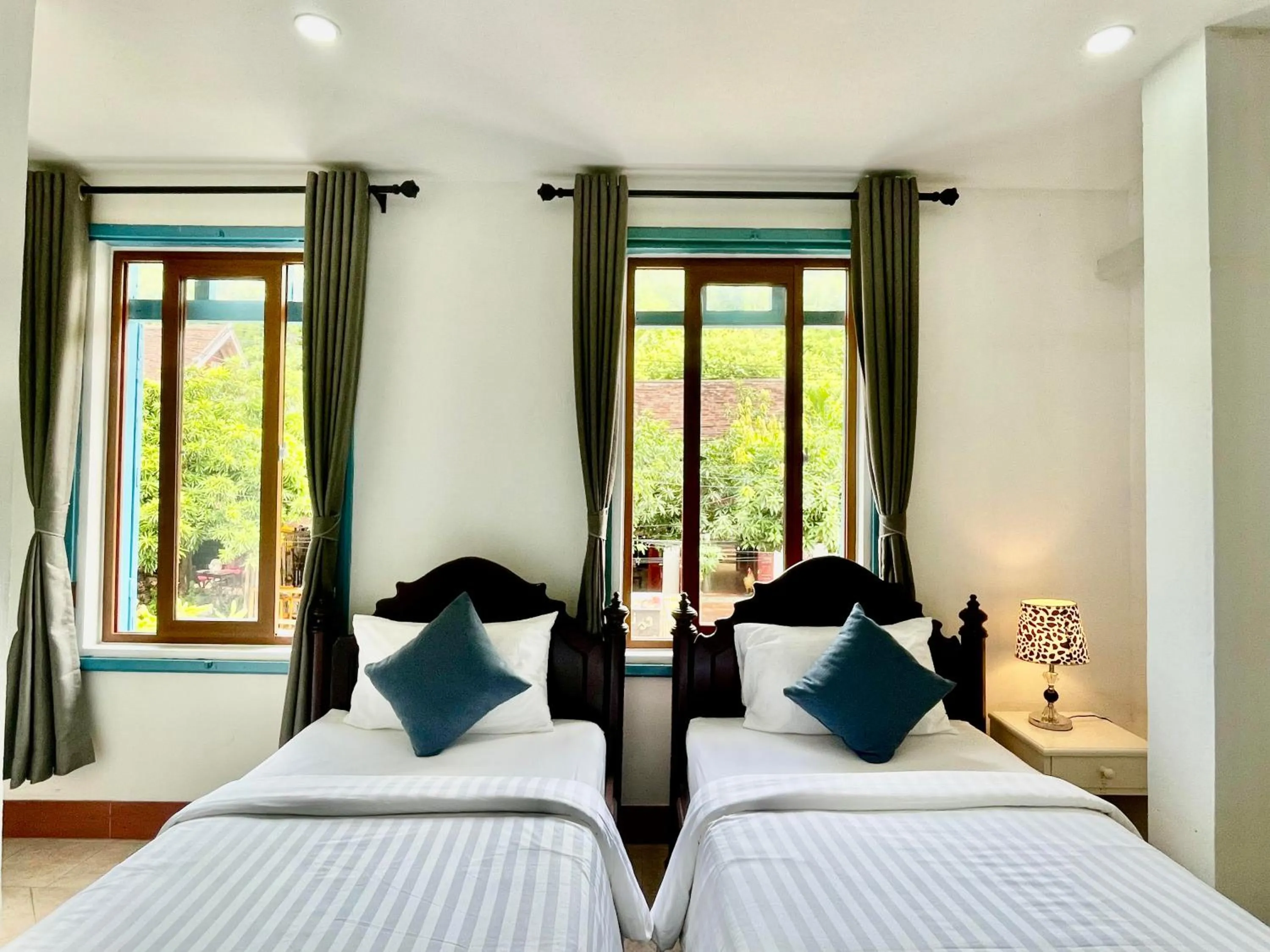 Bed in Villa Merry Lao Ban Aphay