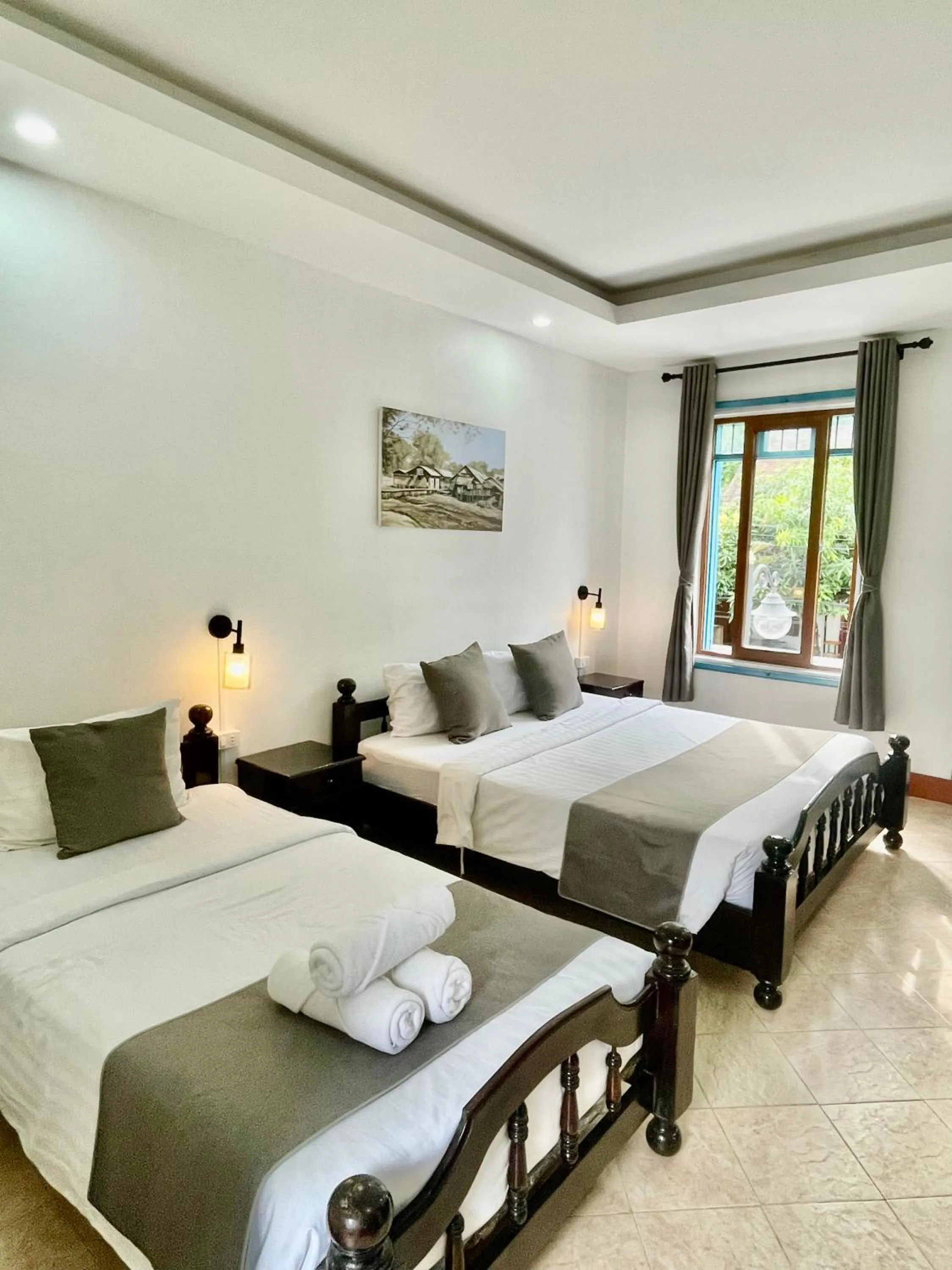 Bedroom, Bed in Villa Merry Lao Ban Aphay
