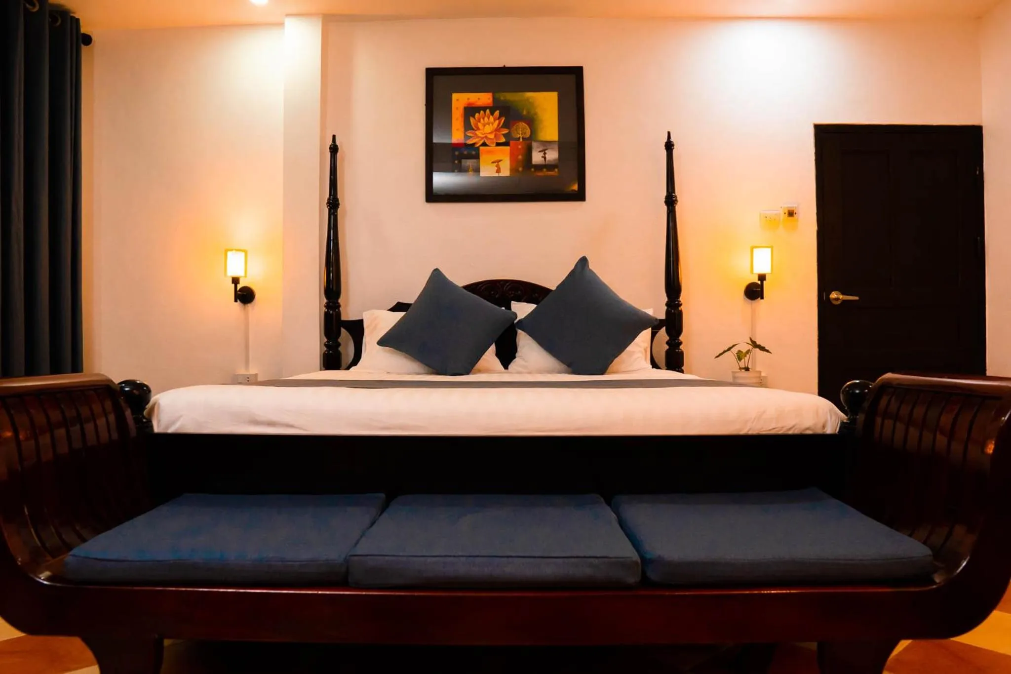Bed in Villa Merry Lao Ban Aphay