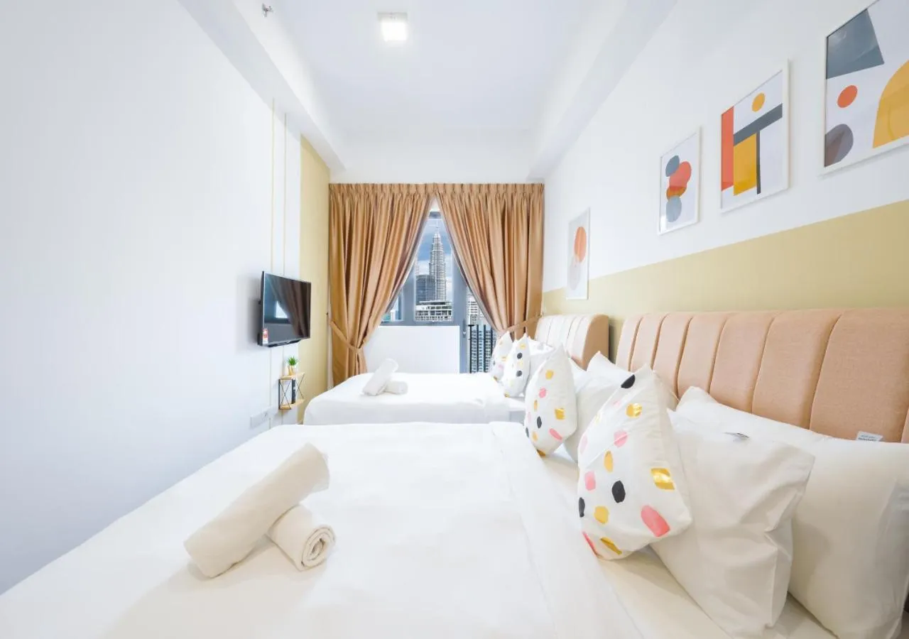 Photo of the whole room, Bed in Greystone Colony KLCC