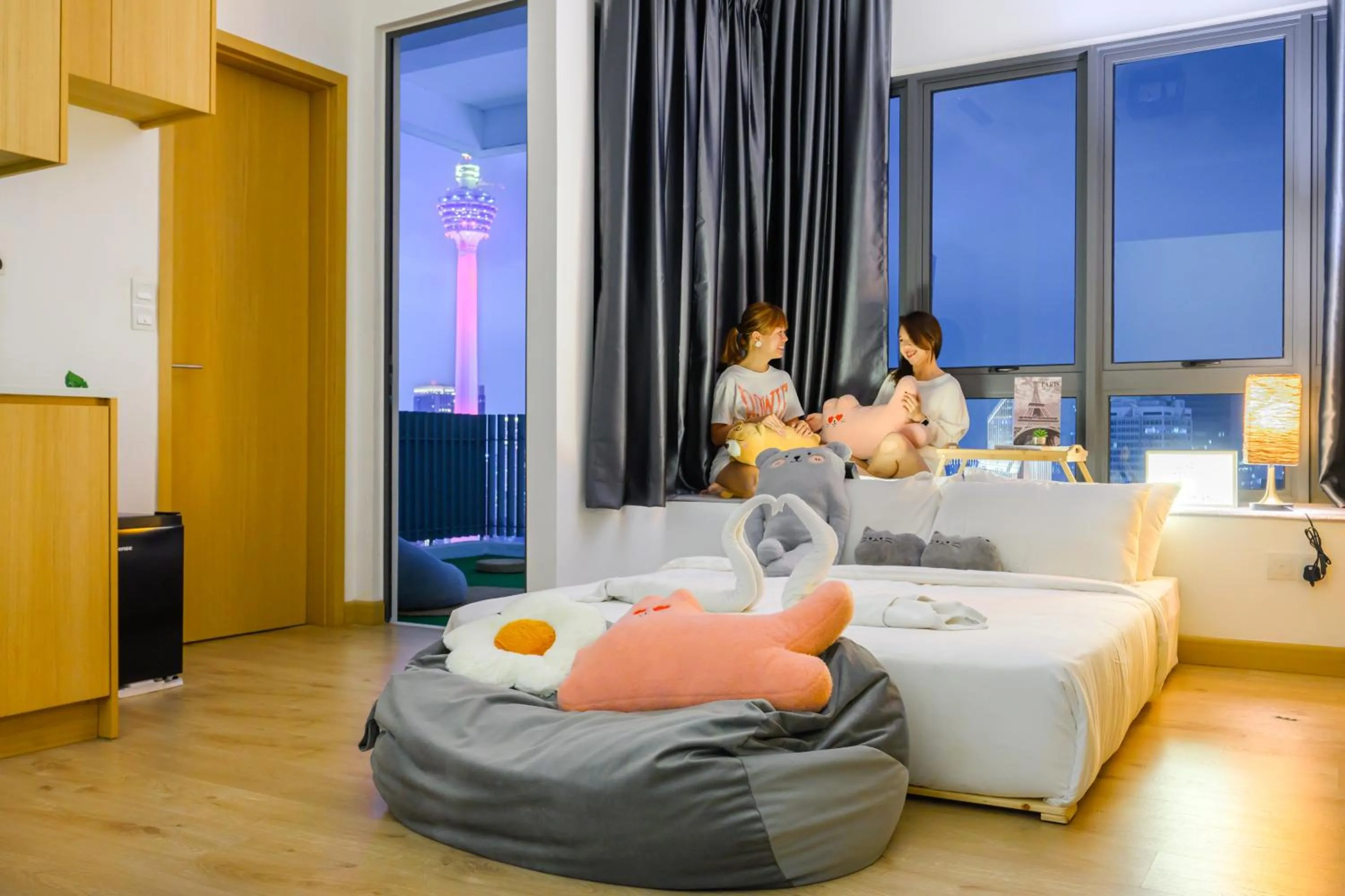 View (from property/room), Bed in Greystone Colony KLCC