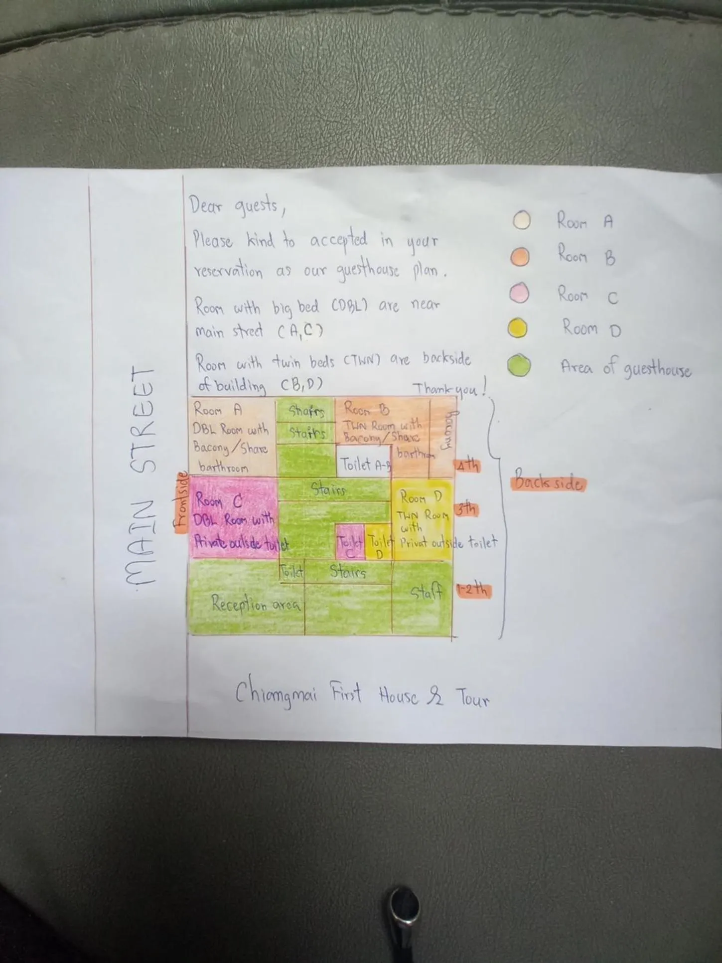 Floor plan in Chiangmai First House & Tour