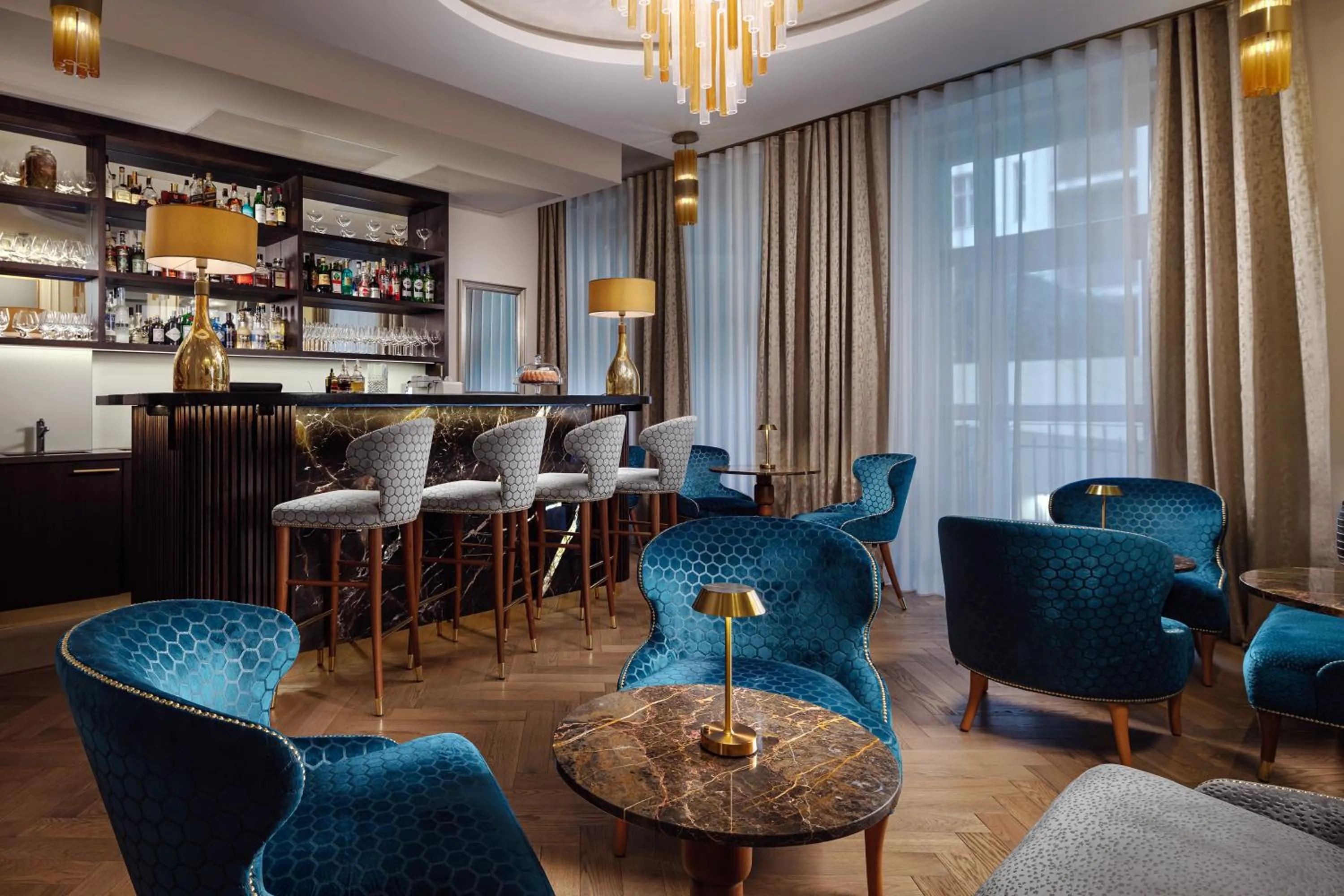 Lounge or bar in Allure Hotel & Residence Prague