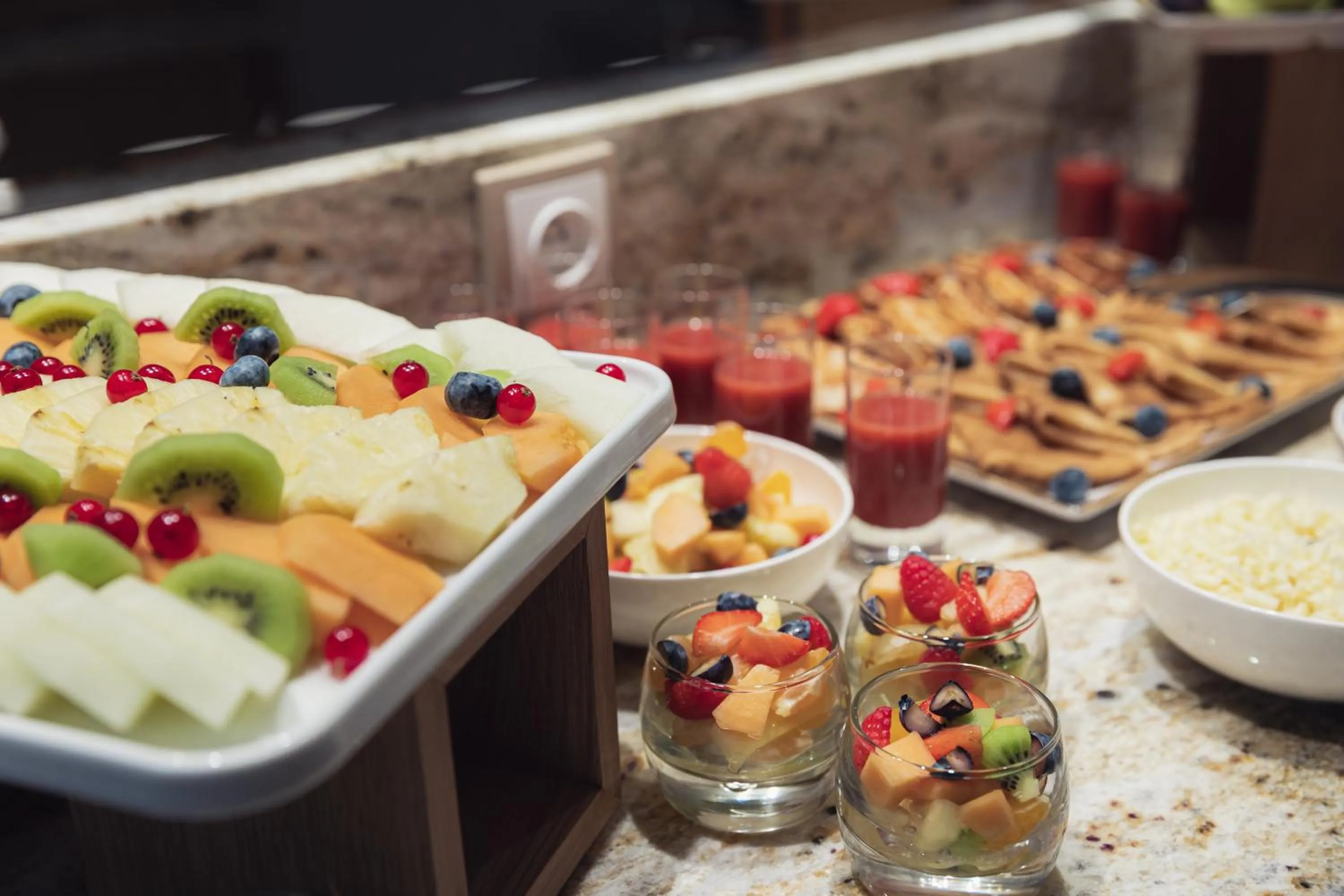 Buffet breakfast in Allure Hotel & Residence Prague
