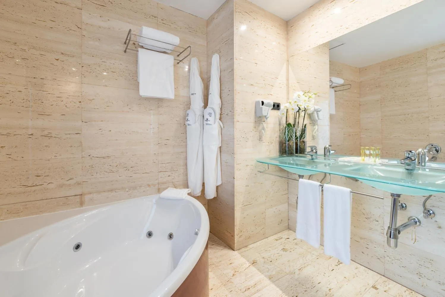 Bathroom in Eurostars Ciudad de La Coruña