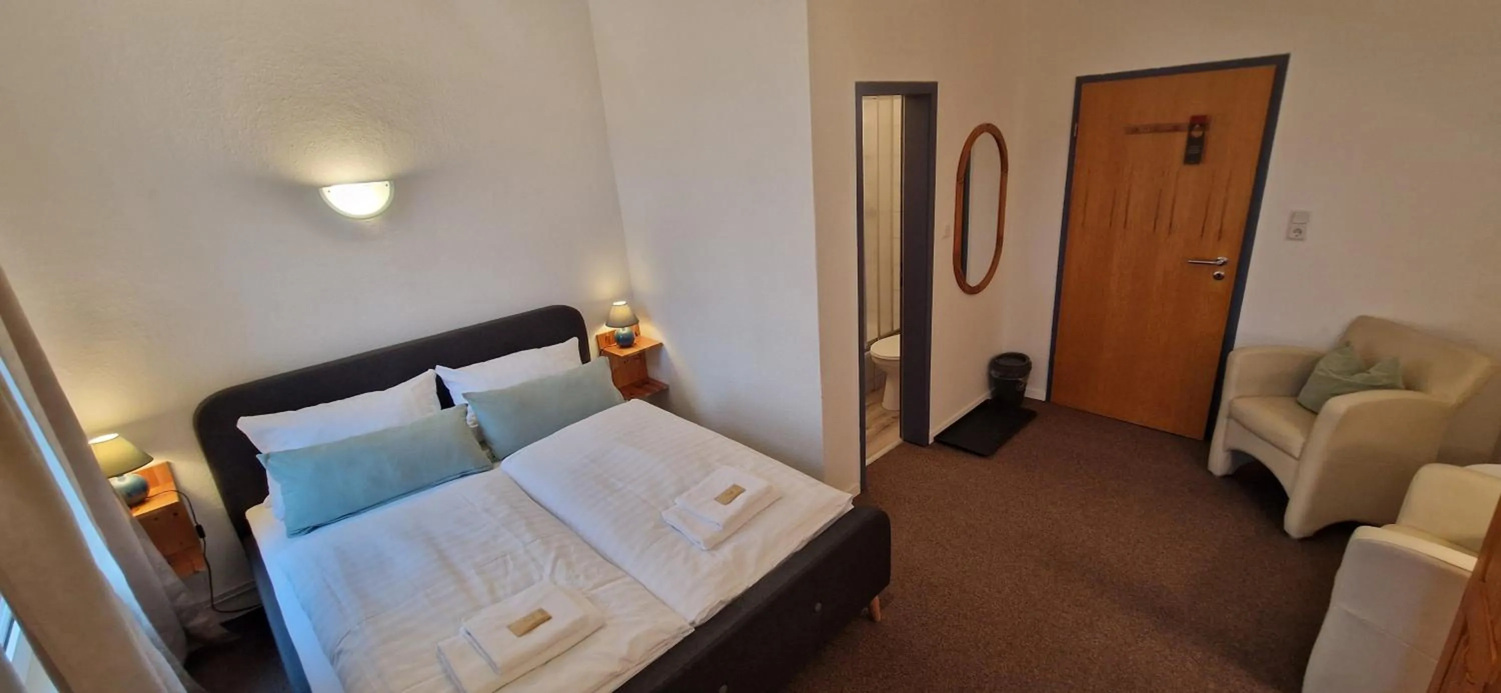 Bed in Pension Altes Zollhaus