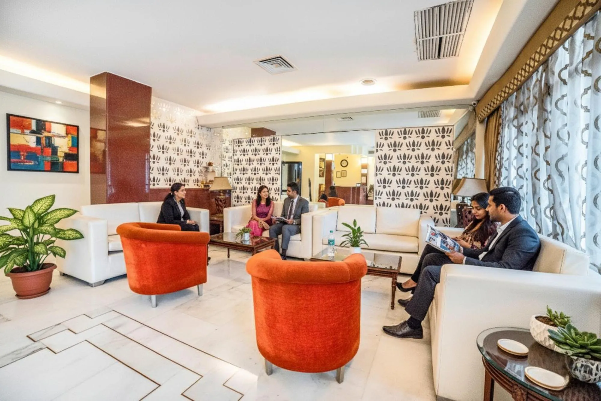 Lobby or reception in FabHotel BMK Grand