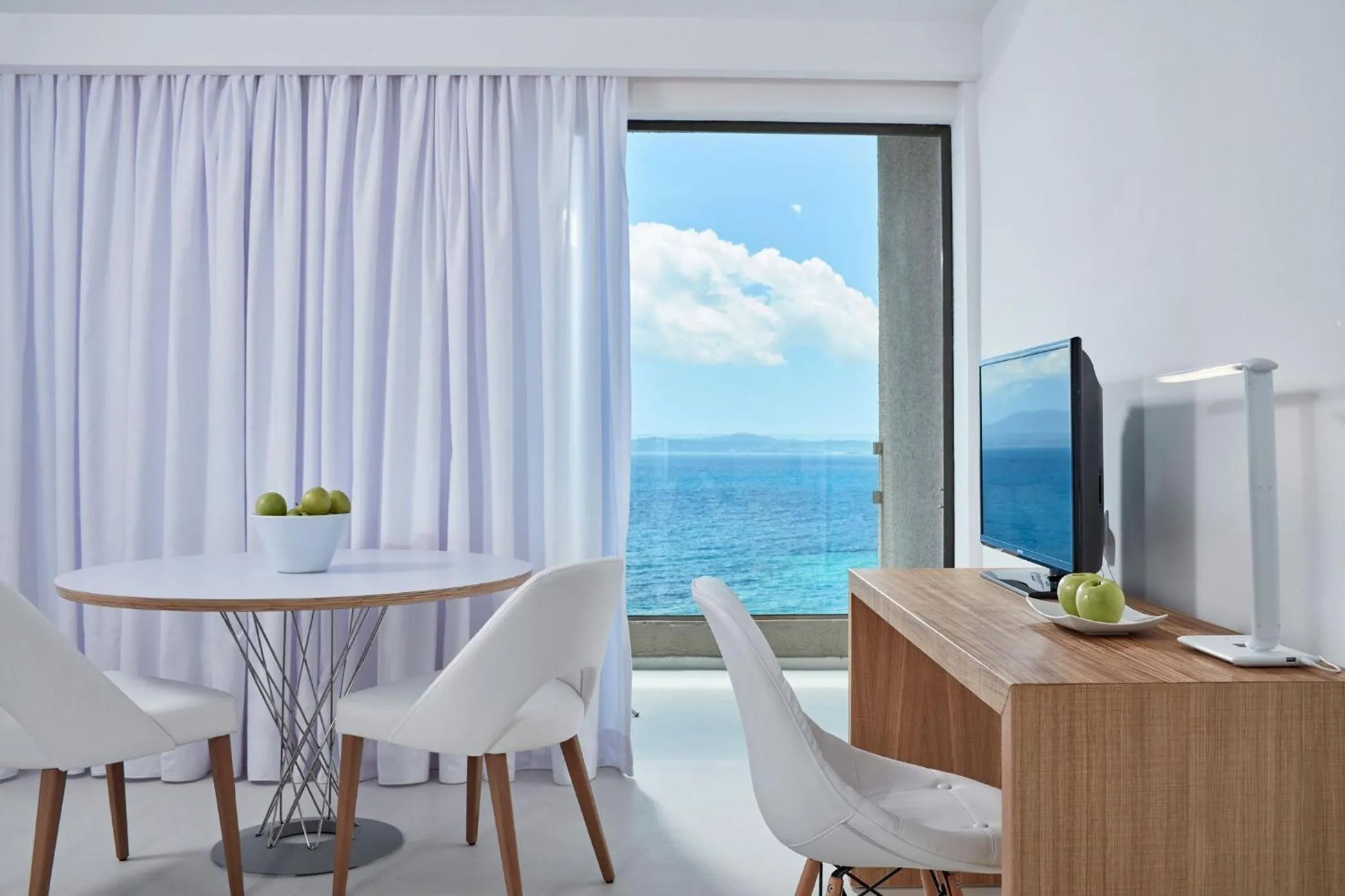 Living room in Atlantica Nissaki Beach - Adults Only