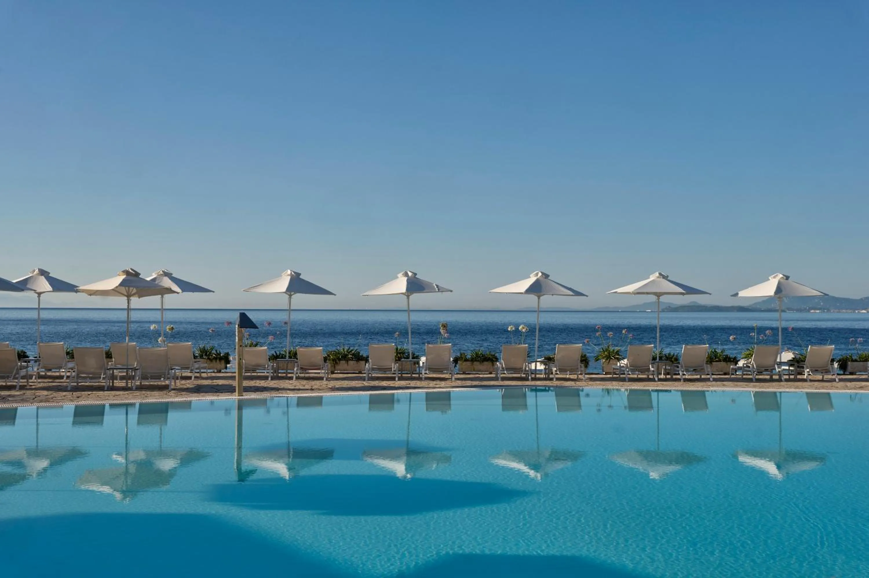 Swimming pool in Atlantica Nissaki Beach - Adults Only