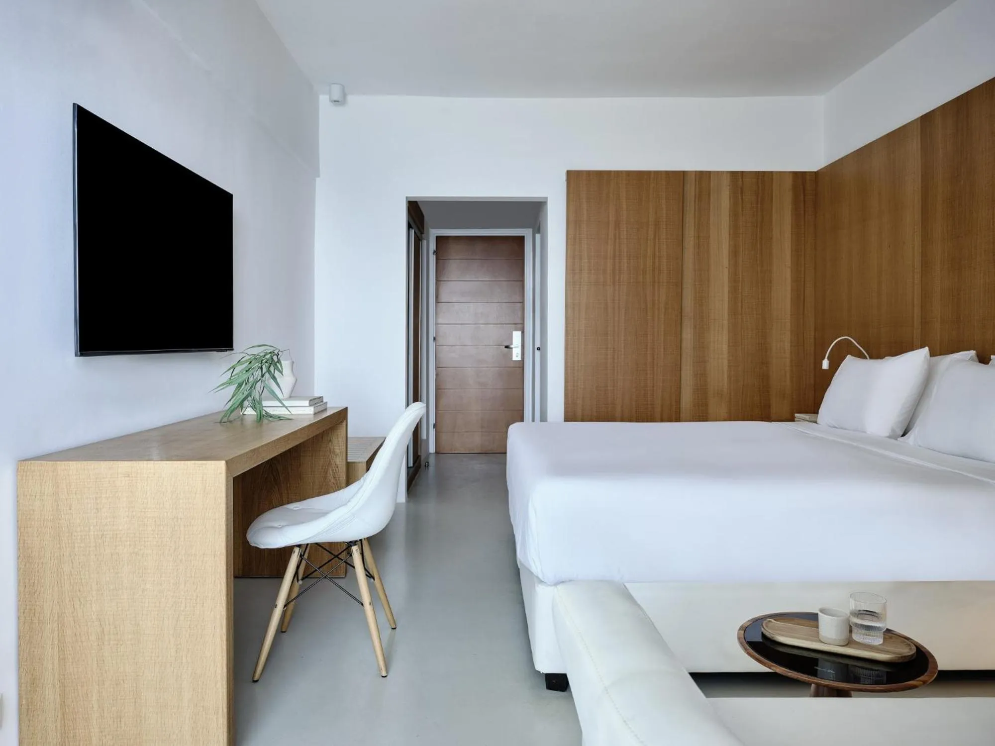 Bedroom, Bed in Atlantica Nissaki Beach - Adults Only