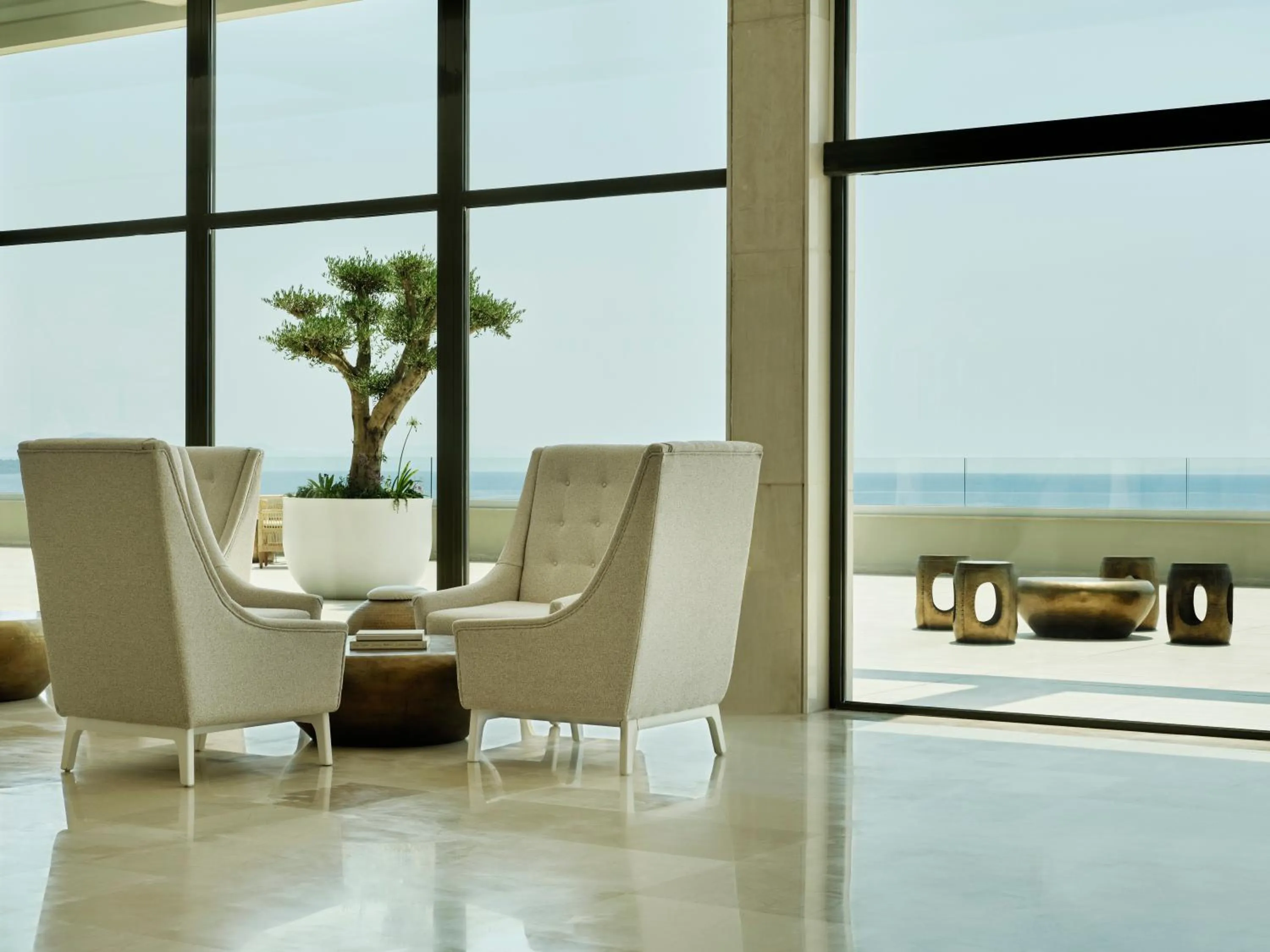 Seating area in Atlantica Nissaki Beach - Adults Only