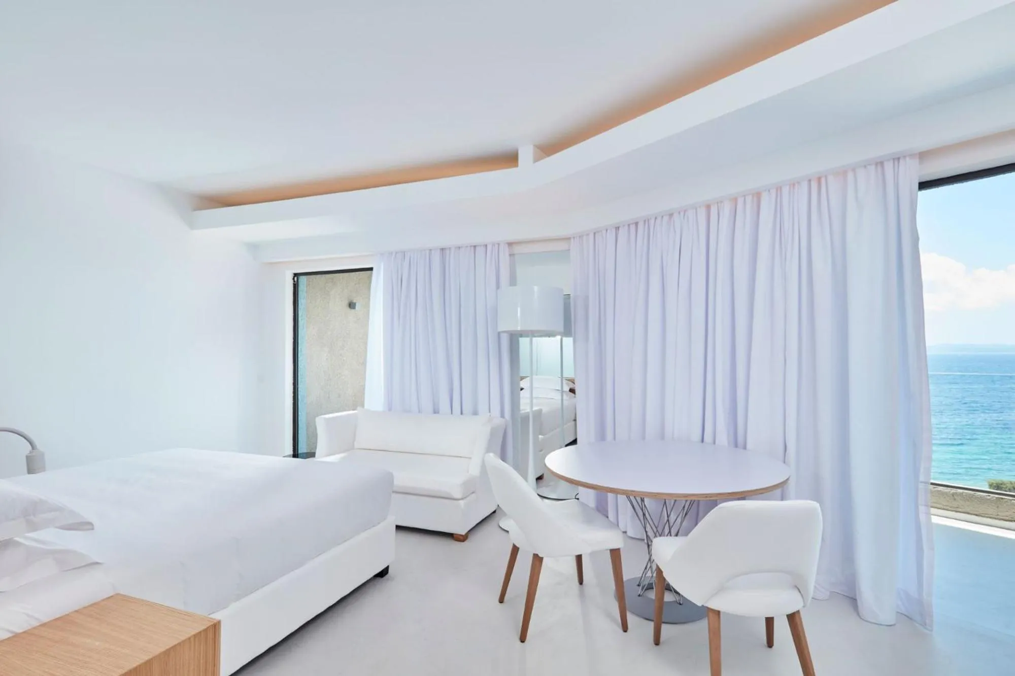 Bedroom, Bed in Atlantica Nissaki Beach - Adults Only