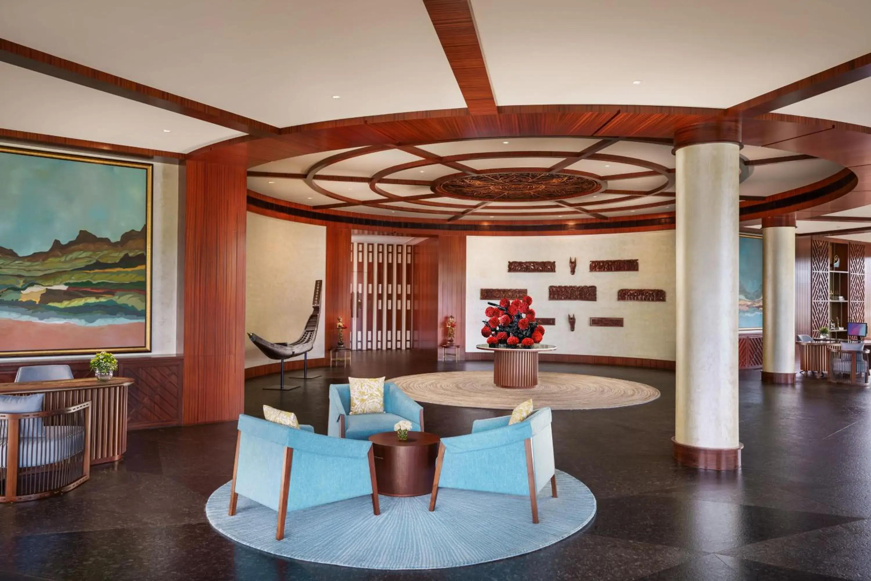 Lobby or reception in Taj Wayanad Resort & Spa, Kerala Lobby or reception in Taj Wayanad Resort & Spa, Kerala