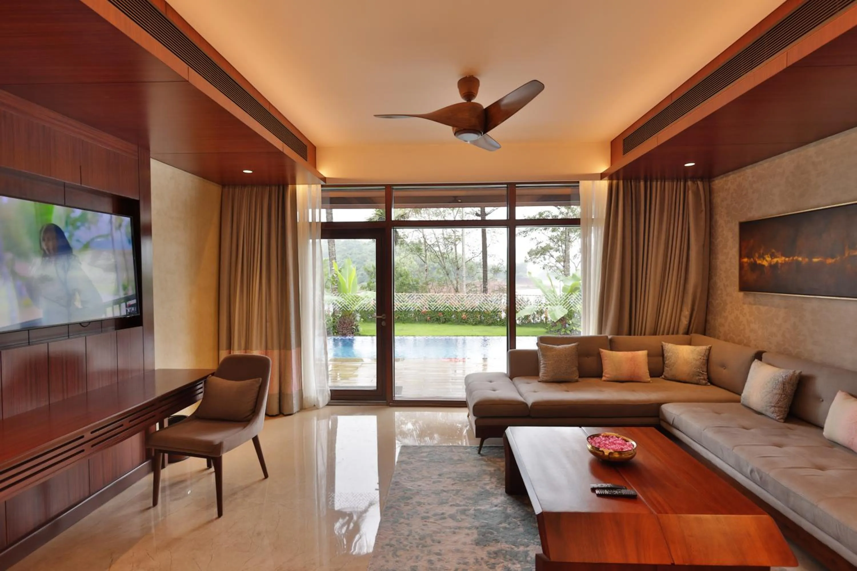 Living room in Taj Wayanad Resort & Spa, Kerala