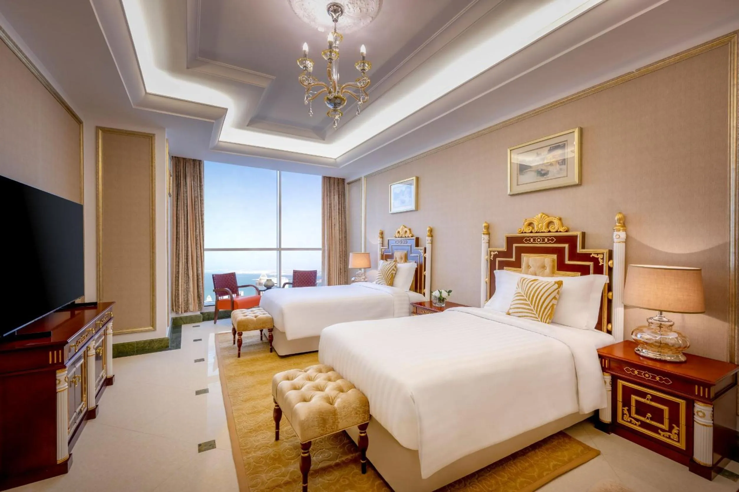 Bed in Dusit Hotel & Suites - Doha
