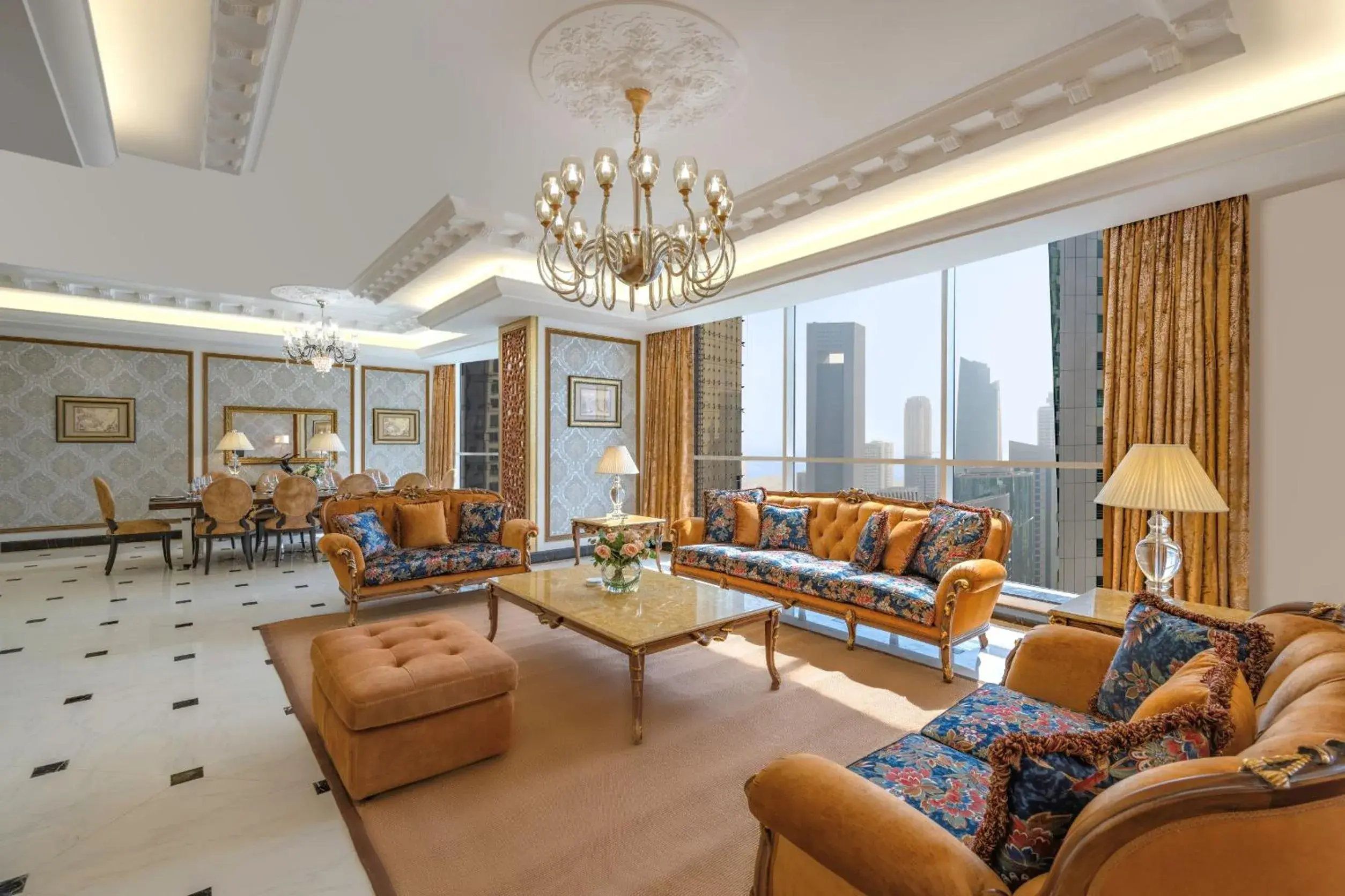 Living room in Dusit Hotel & Suites - Doha Living room in Dusit Hotel & Suites - Doha