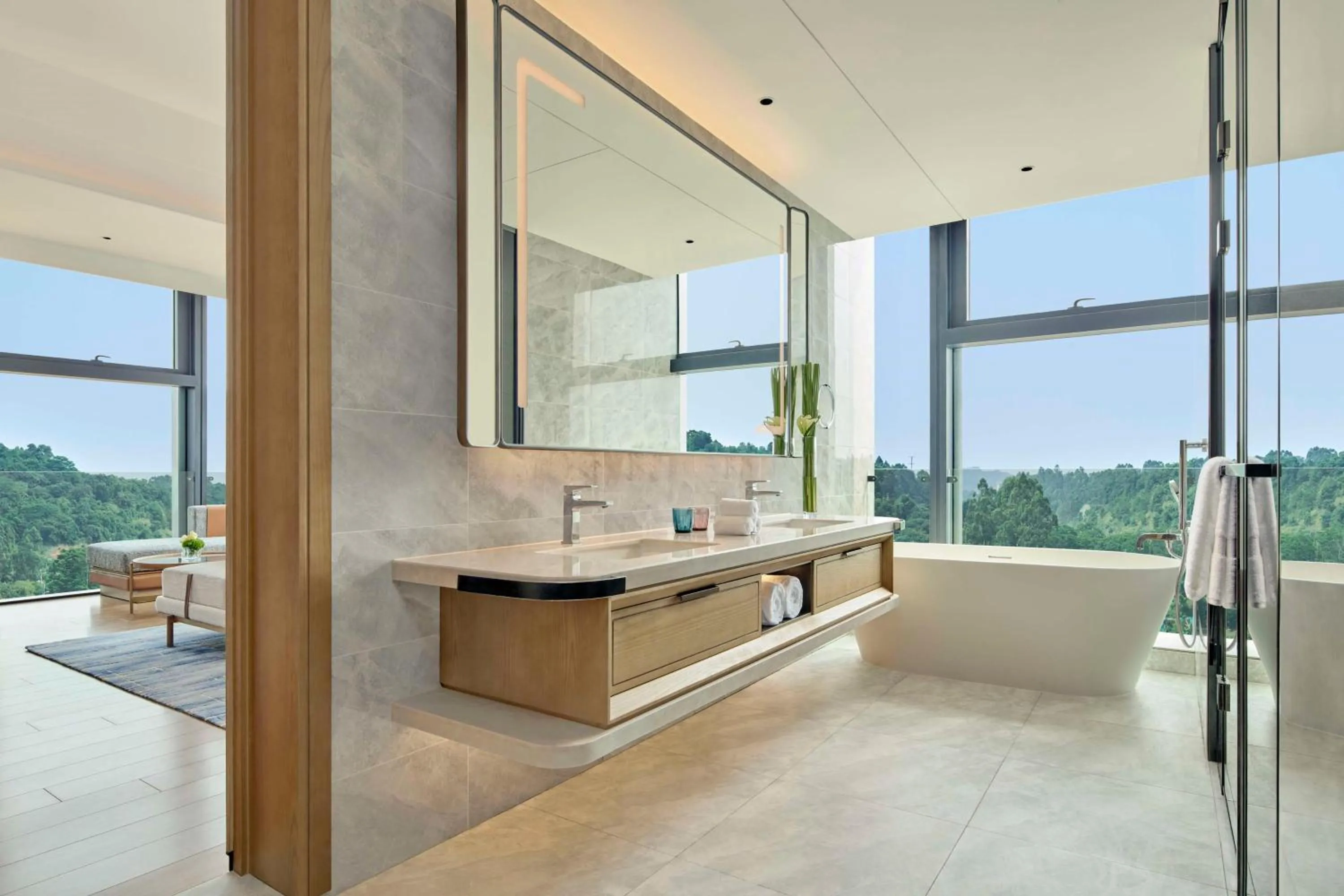 Bathroom in DoubleTree by Hilton Guangzhou Zengcheng - Canton Fair Free Shuttle Bus