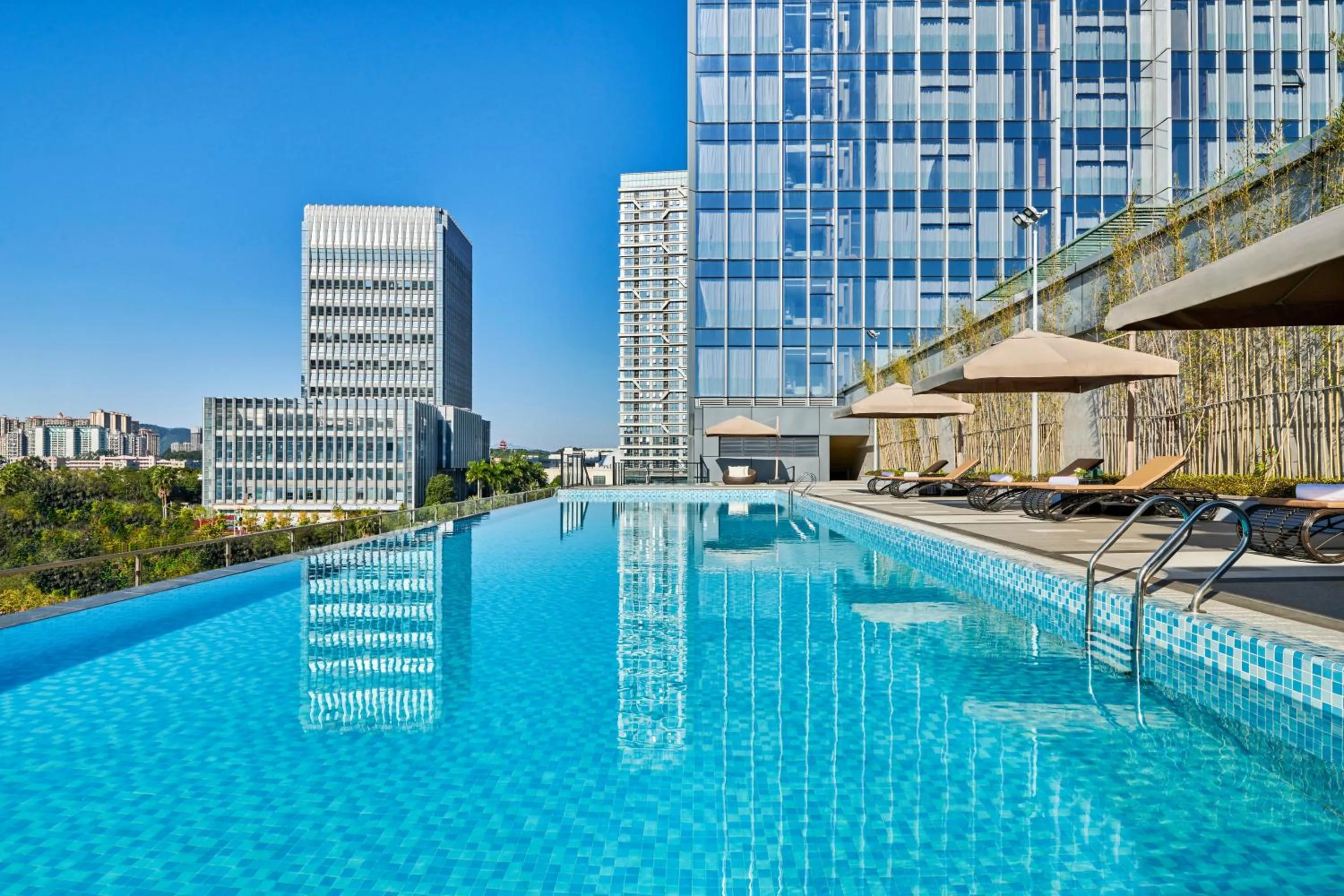 Pool view in DoubleTree by Hilton Guangzhou Zengcheng - Canton Fair Free Shuttle Bus