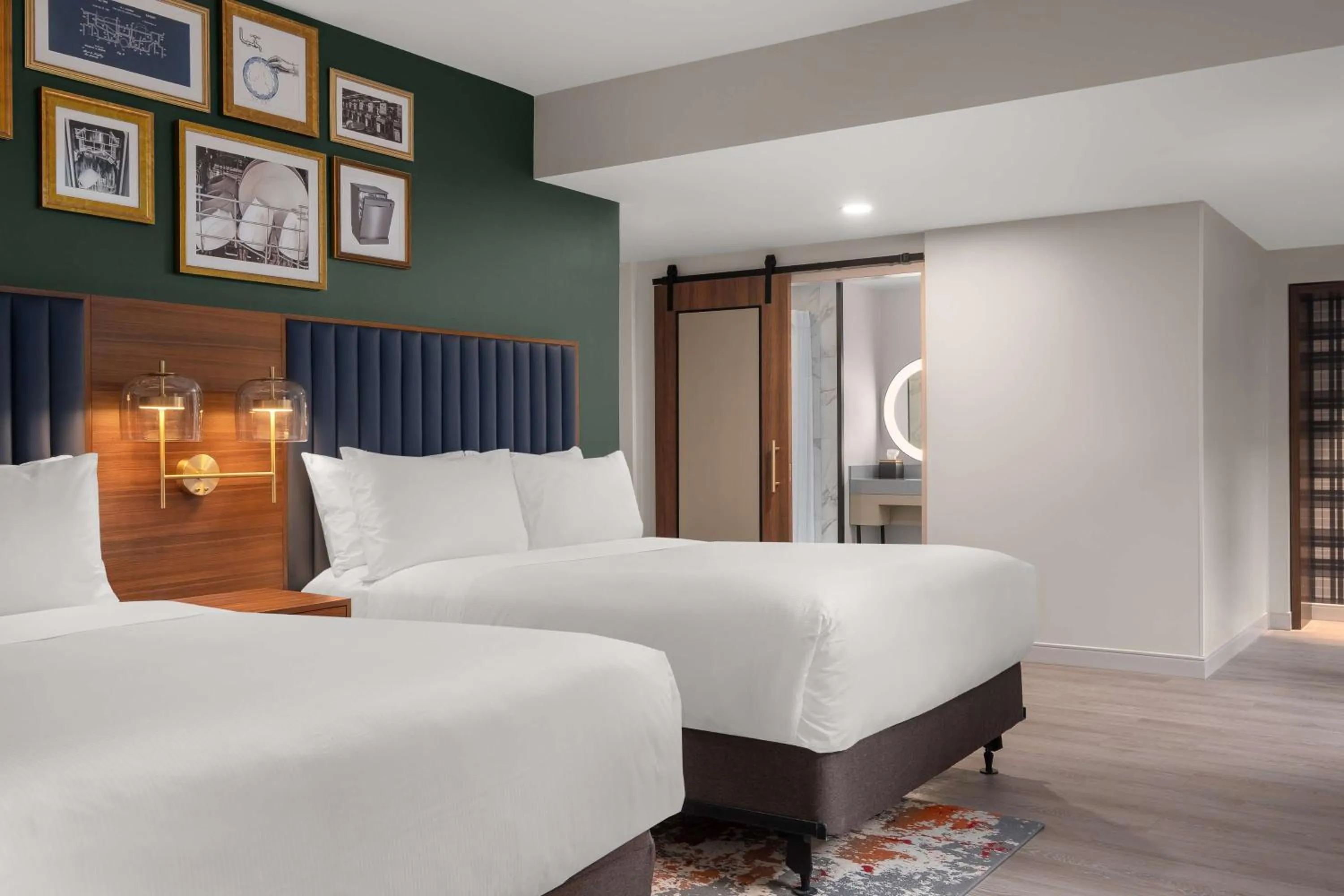 Bed in Hotel Ardent Dayton Downtown, Tapestry Collection By Hilton