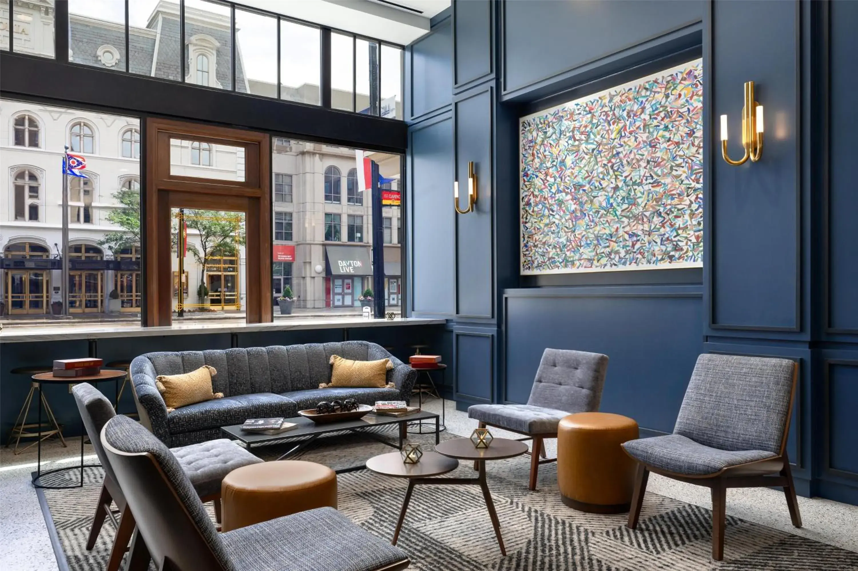 Lobby or reception in Hotel Ardent Dayton Downtown, Tapestry Collection By Hilton Lobby or reception in Hotel Ardent Dayton Downtown, Tapestry Collection By Hilton