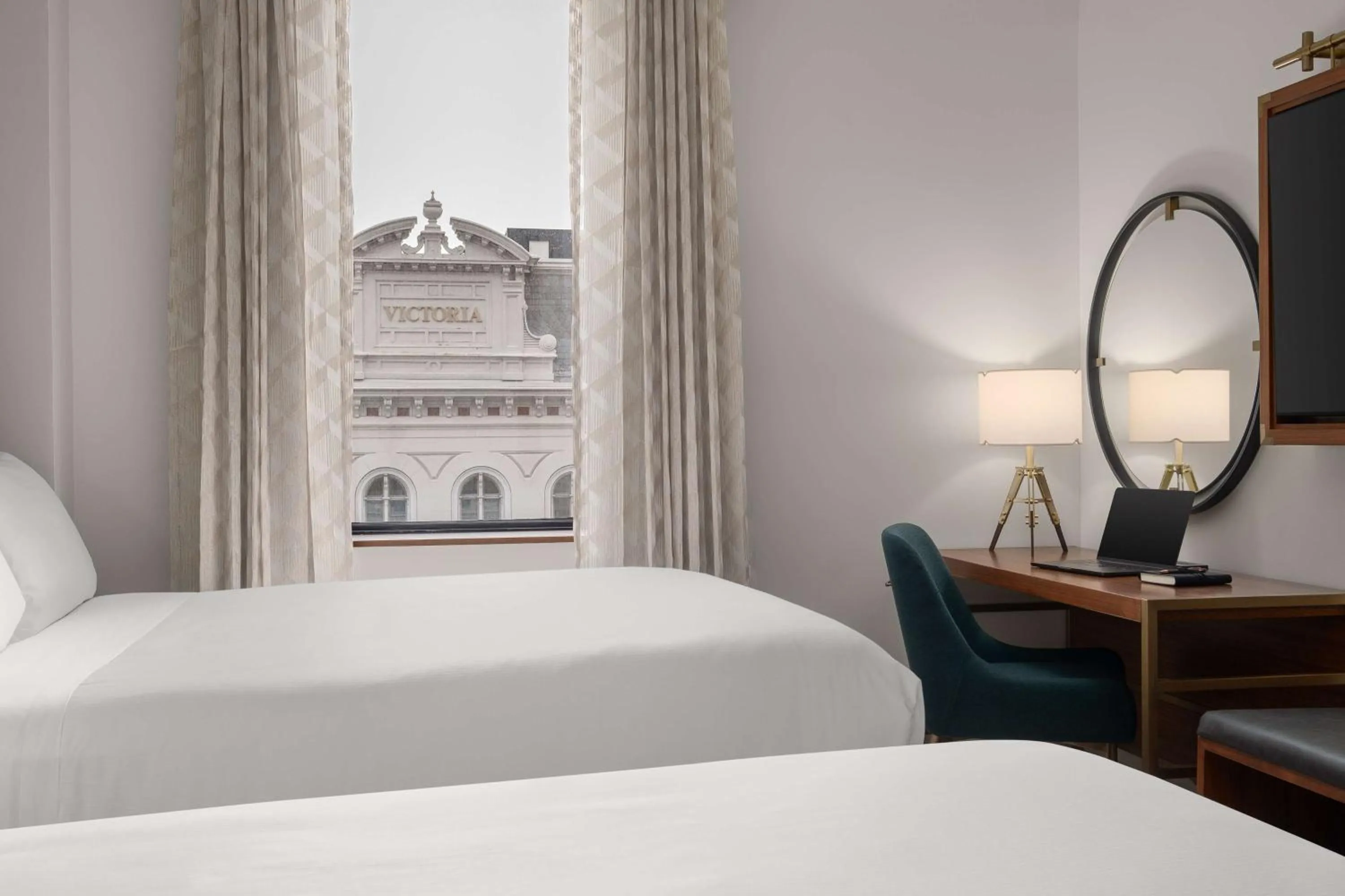 Bed in Hotel Ardent Dayton Downtown, Tapestry Collection By Hilton