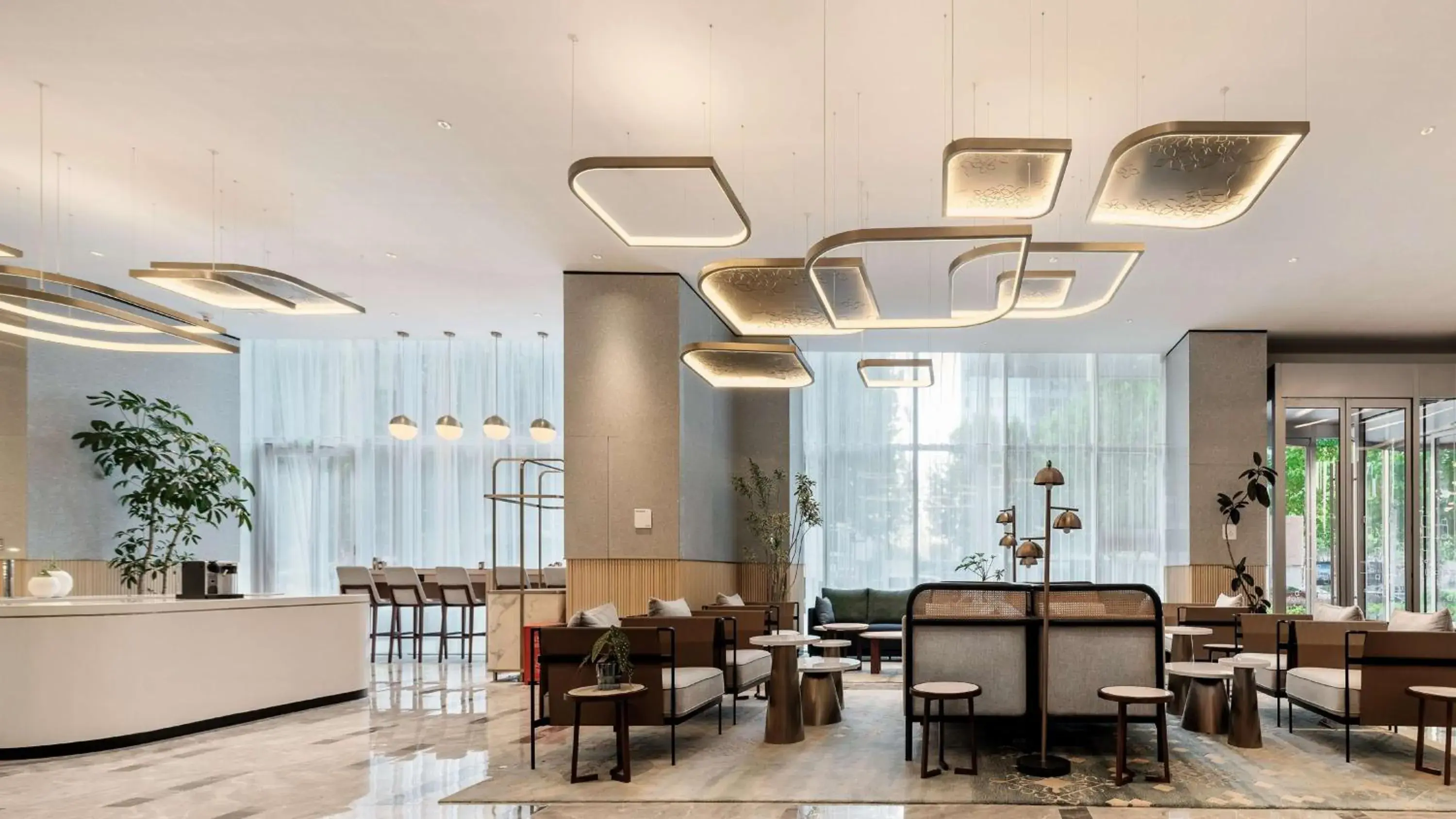 Lobby or reception in Hilton Garden Inn Hefei Binhu New District Lobby or reception in Hilton Garden Inn Hefei Binhu New District