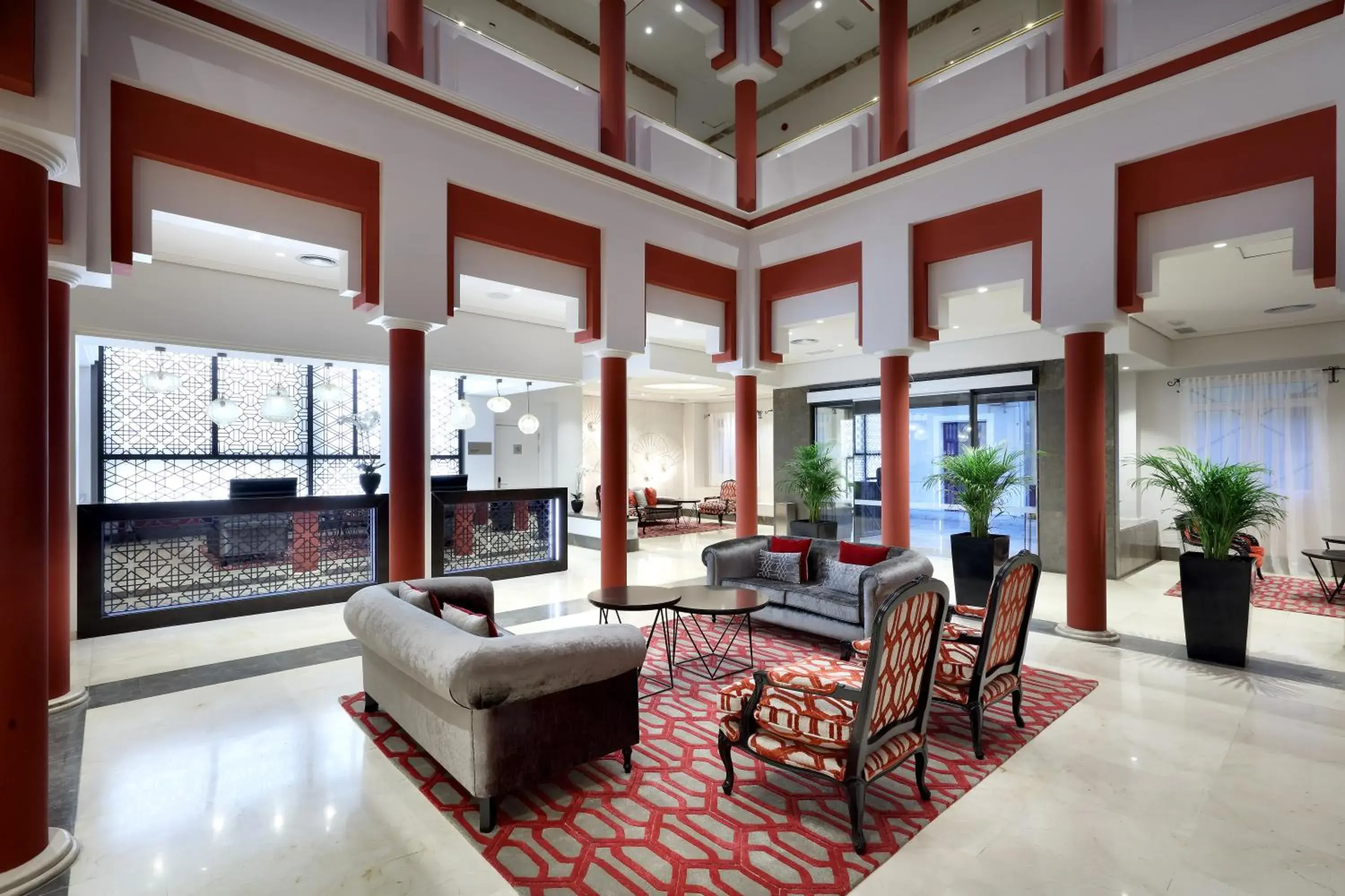 Lobby or reception in Eurostars Regina Lobby or reception in Eurostars Regina