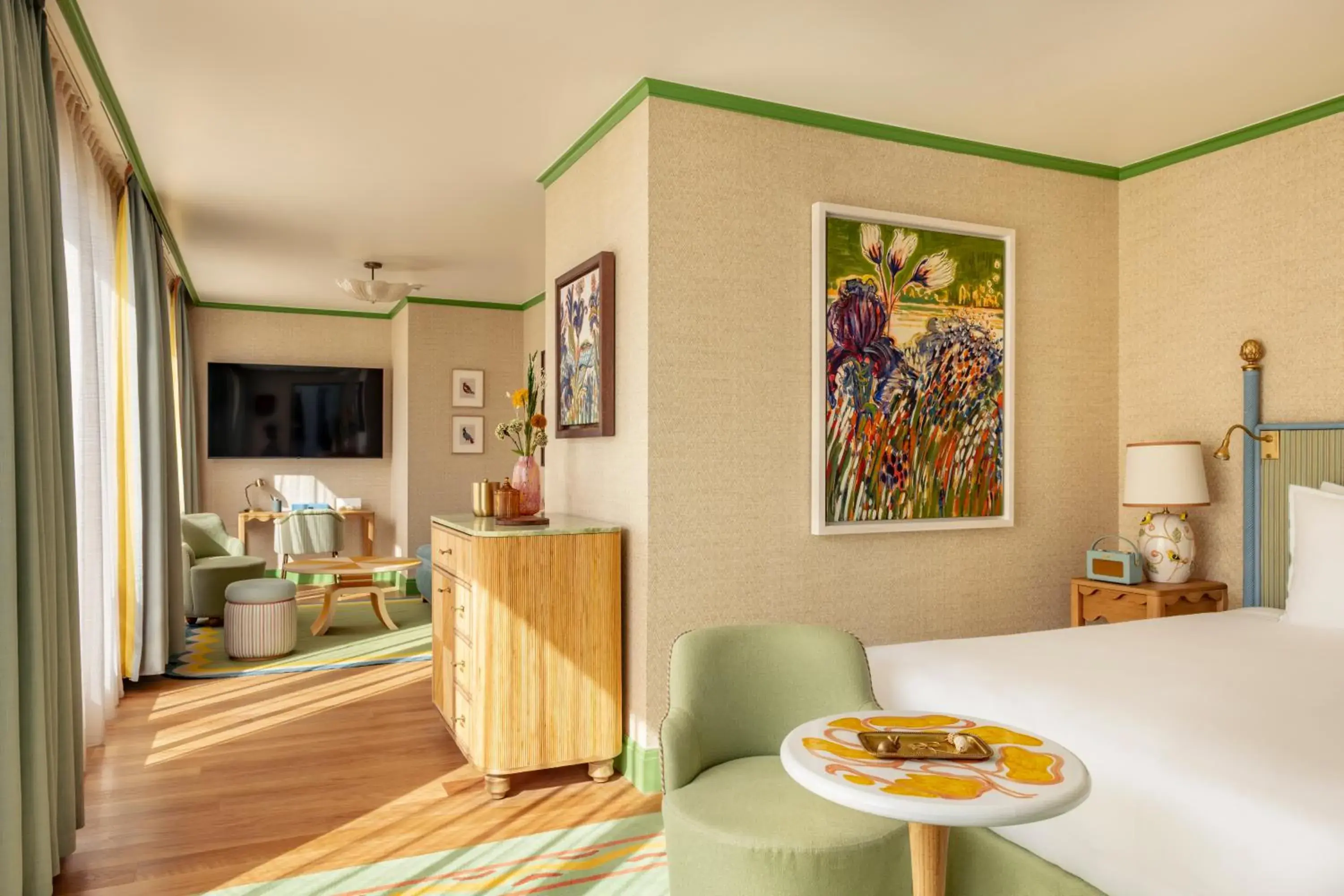 Living room, Bed in La Fantaisie Living room, Bed in La Fantaisie