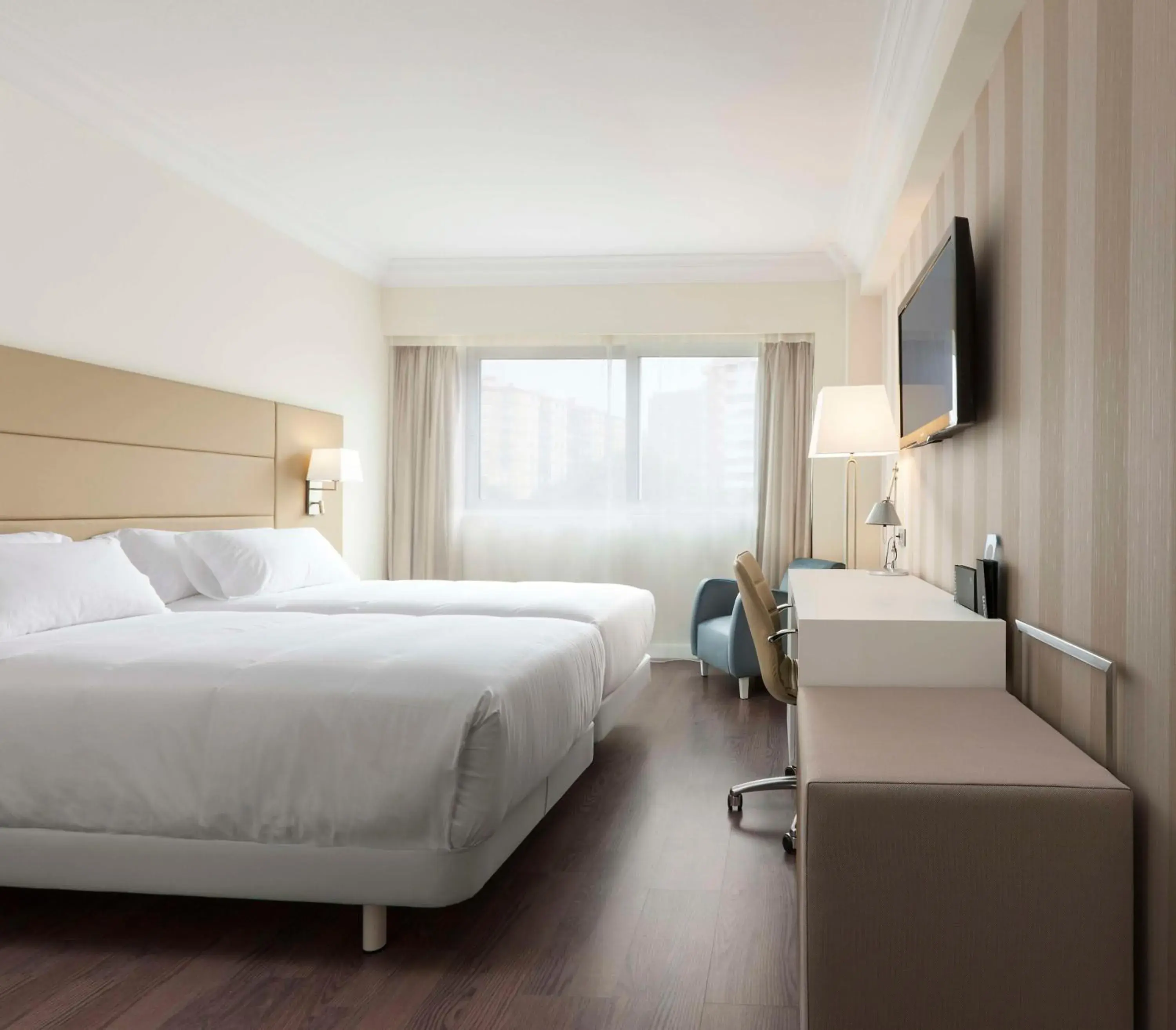 Bedroom, Bed in NH Pamplona Iruña Park Bedroom, Bed in NH Pamplona Iruña Park