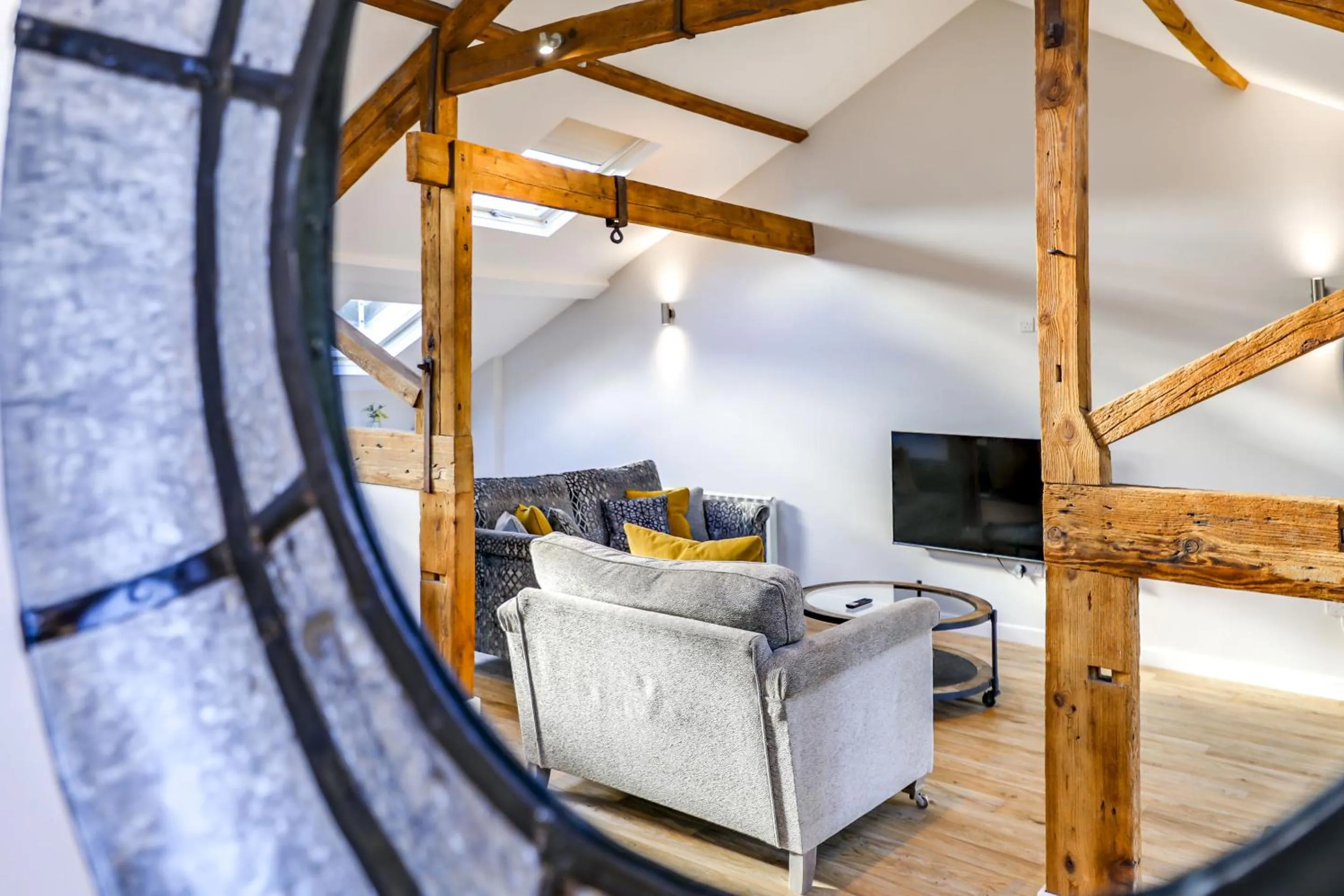 Living room in The Old Warehouse Ely "Apartments"