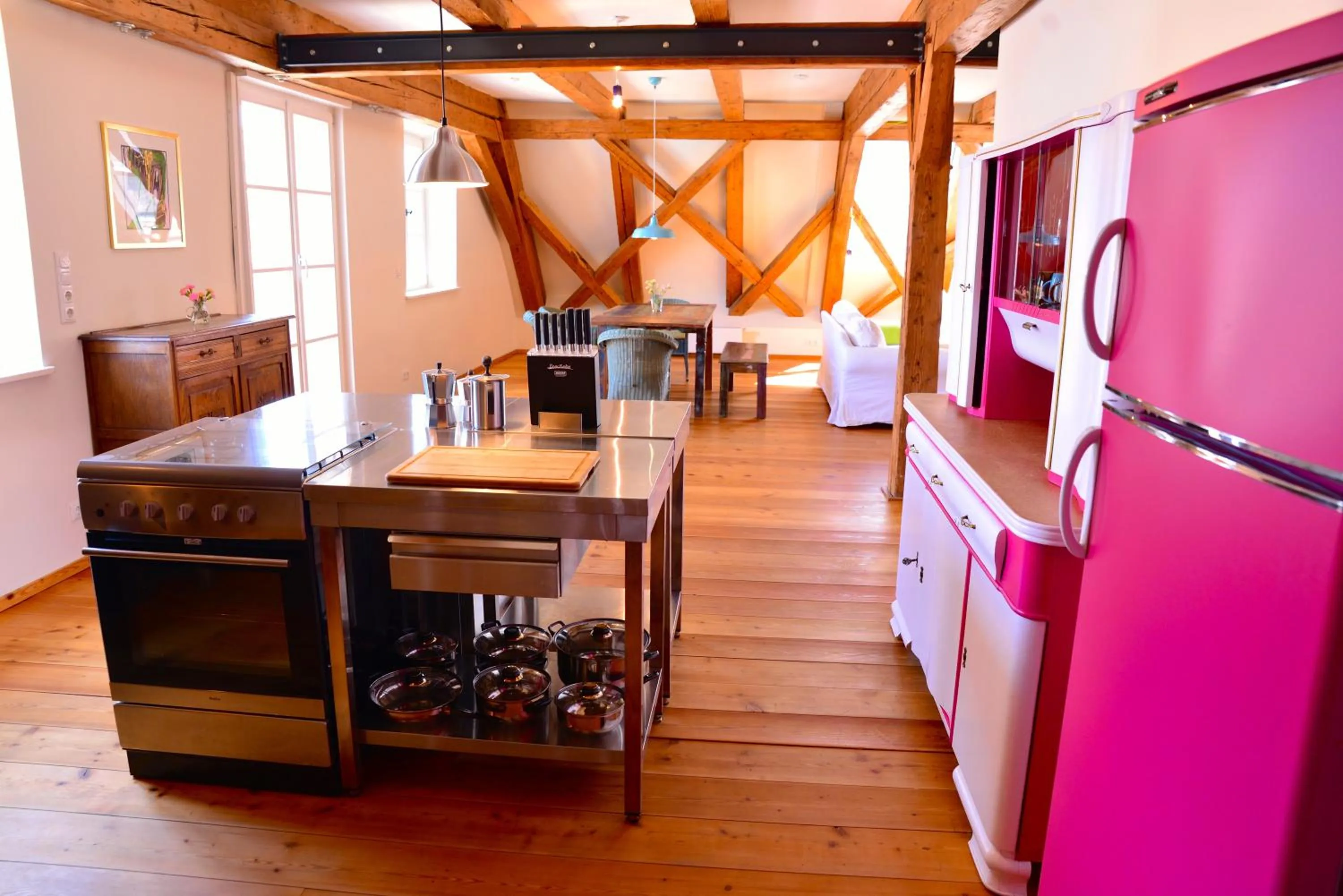 Kitchen or kitchenette in Hotel Maurerhansl