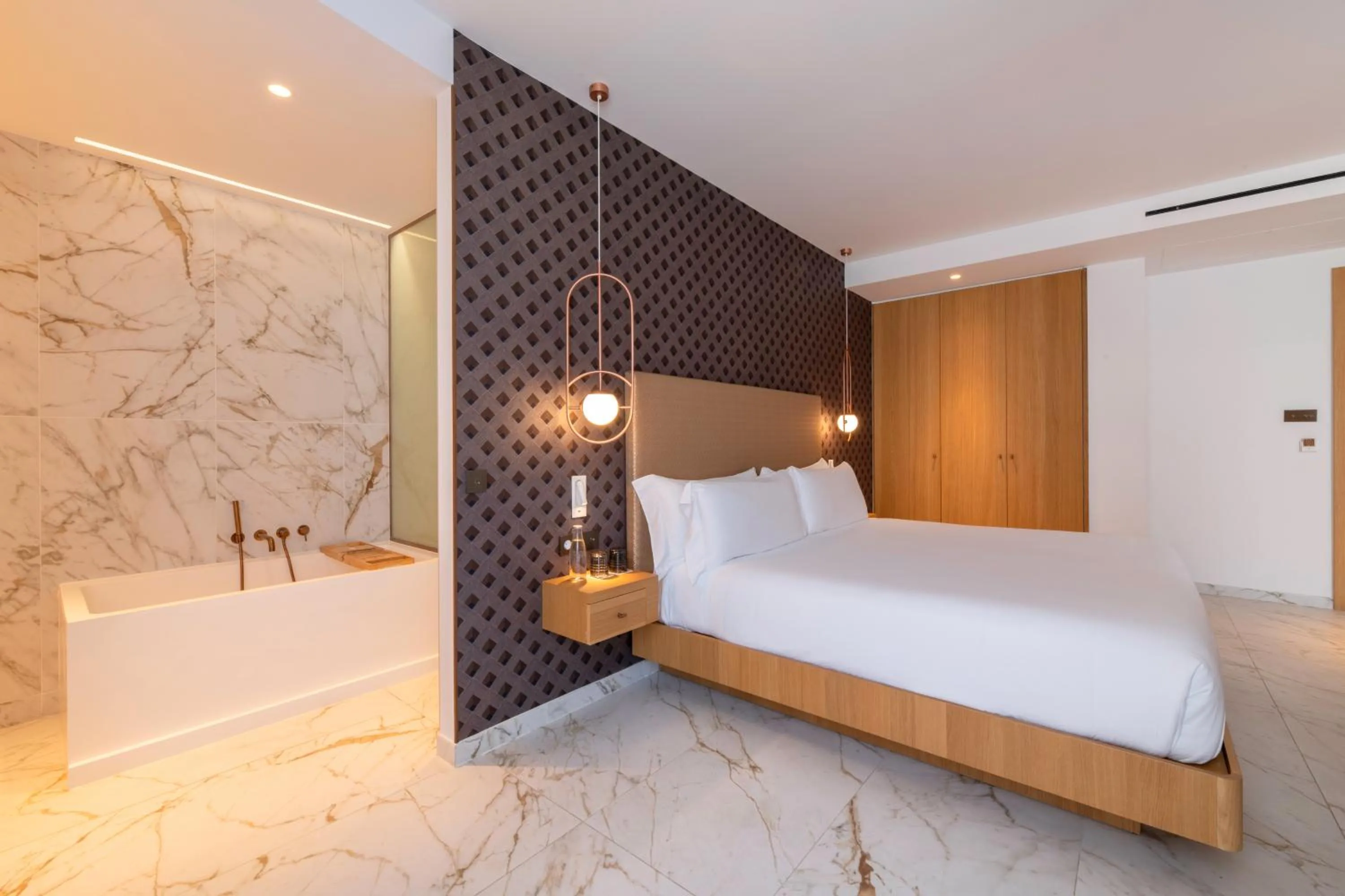 Bed in UMusic Hotel Madrid