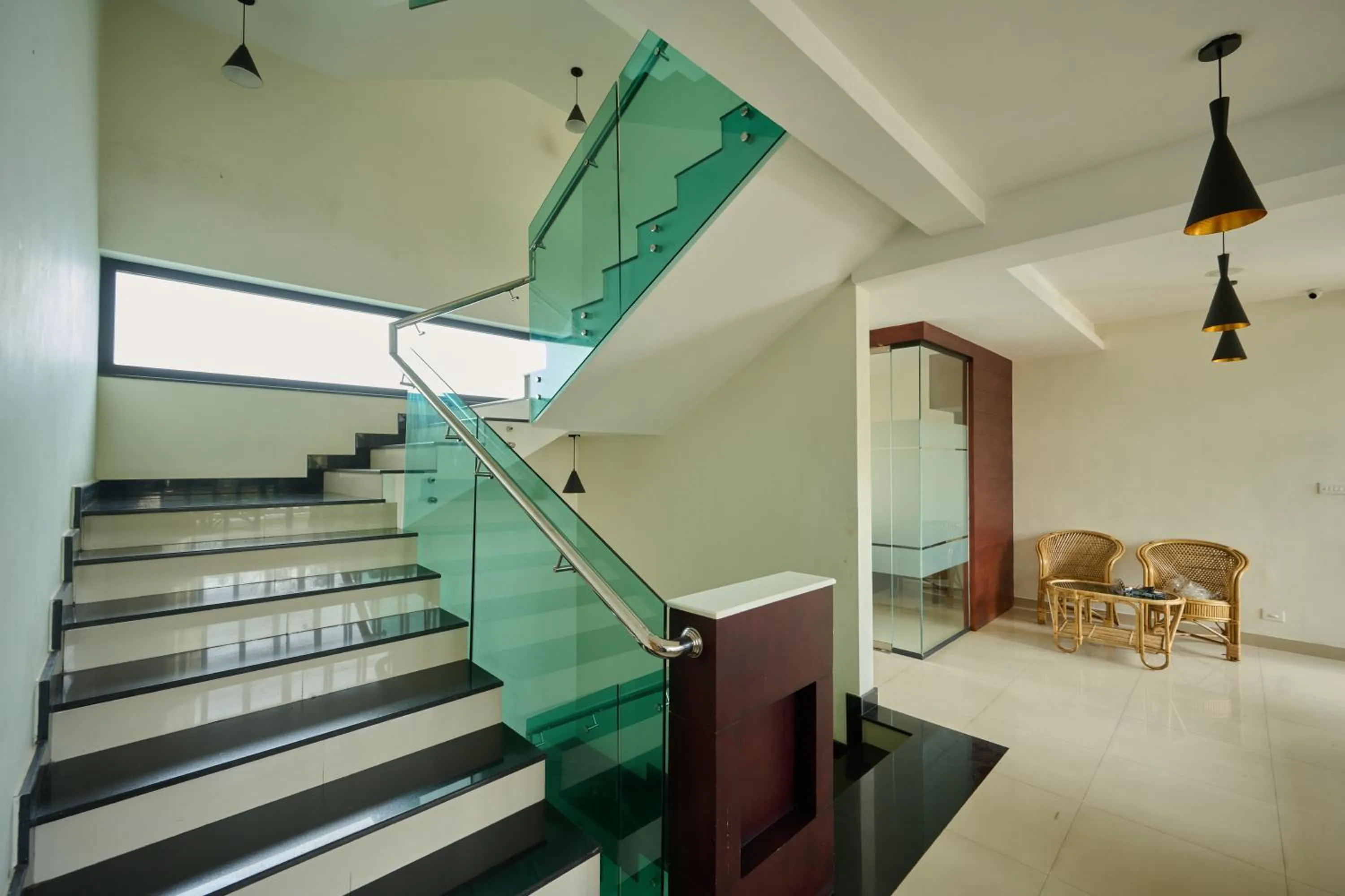Seating area in Thekkady Gavi Suites