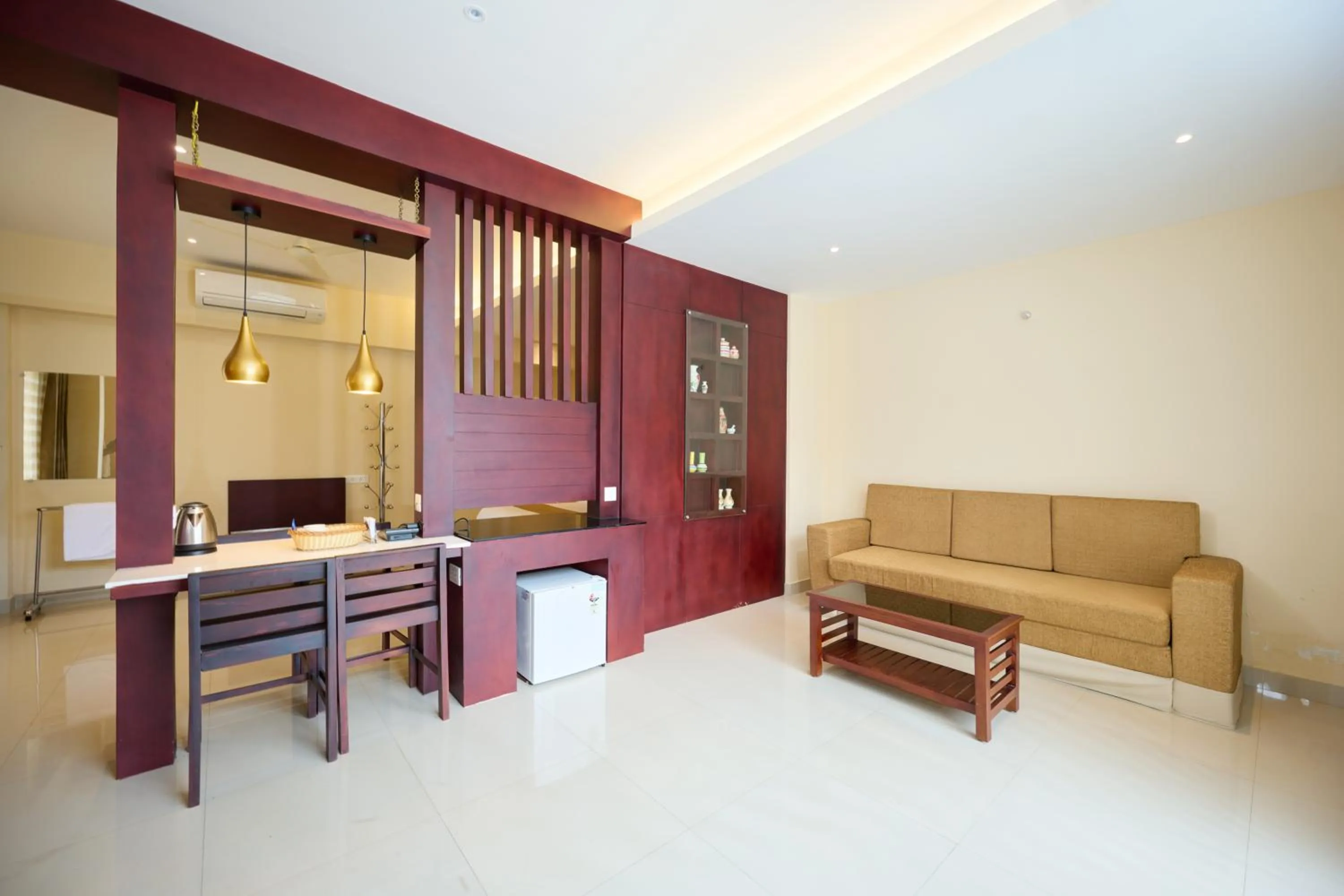 Living room in Thekkady Gavi Suites