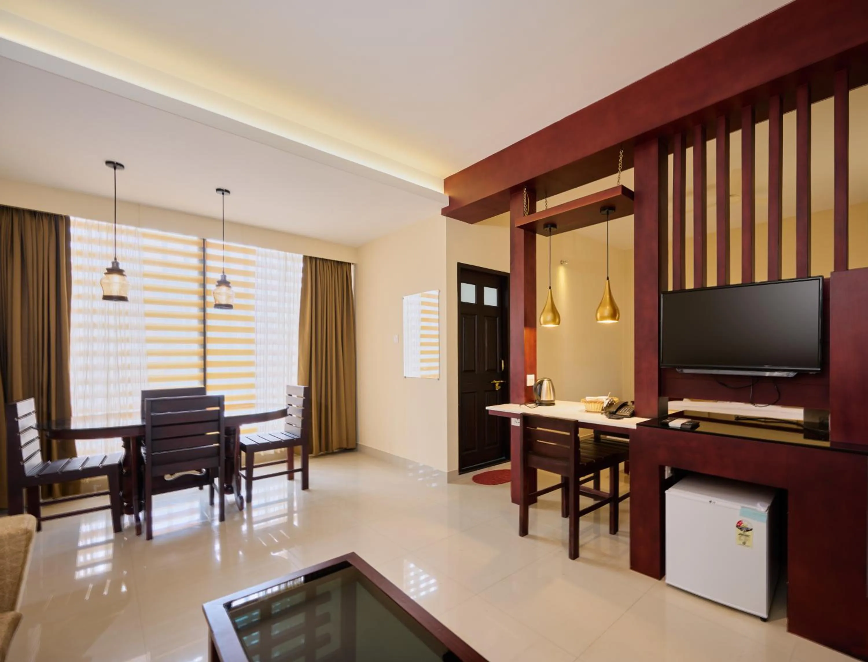 Seating area in Thekkady Gavi Suites