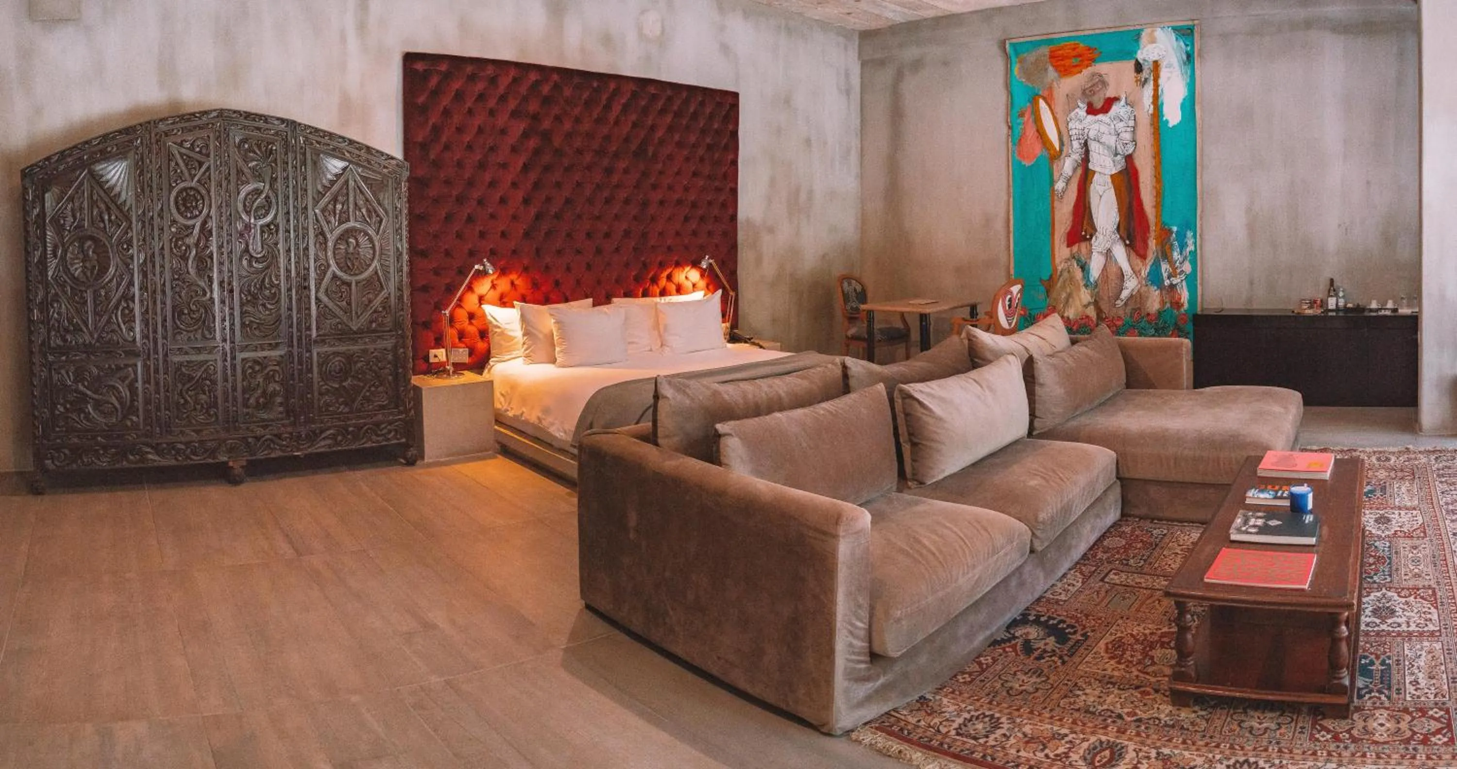 Living room, Bed in Casa Malca