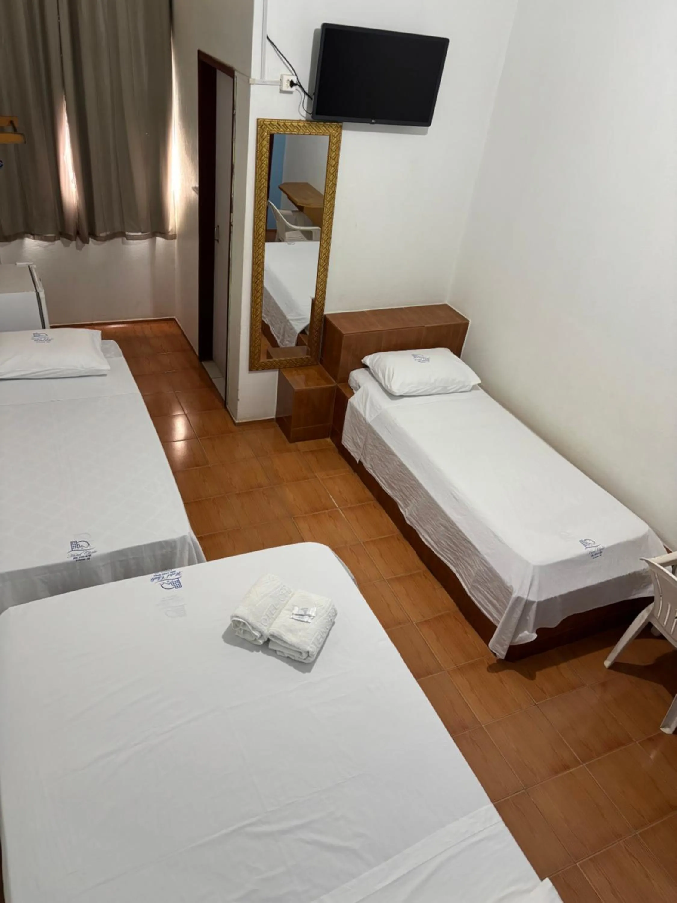 Bed in Hotel Chalé Ji-Parana