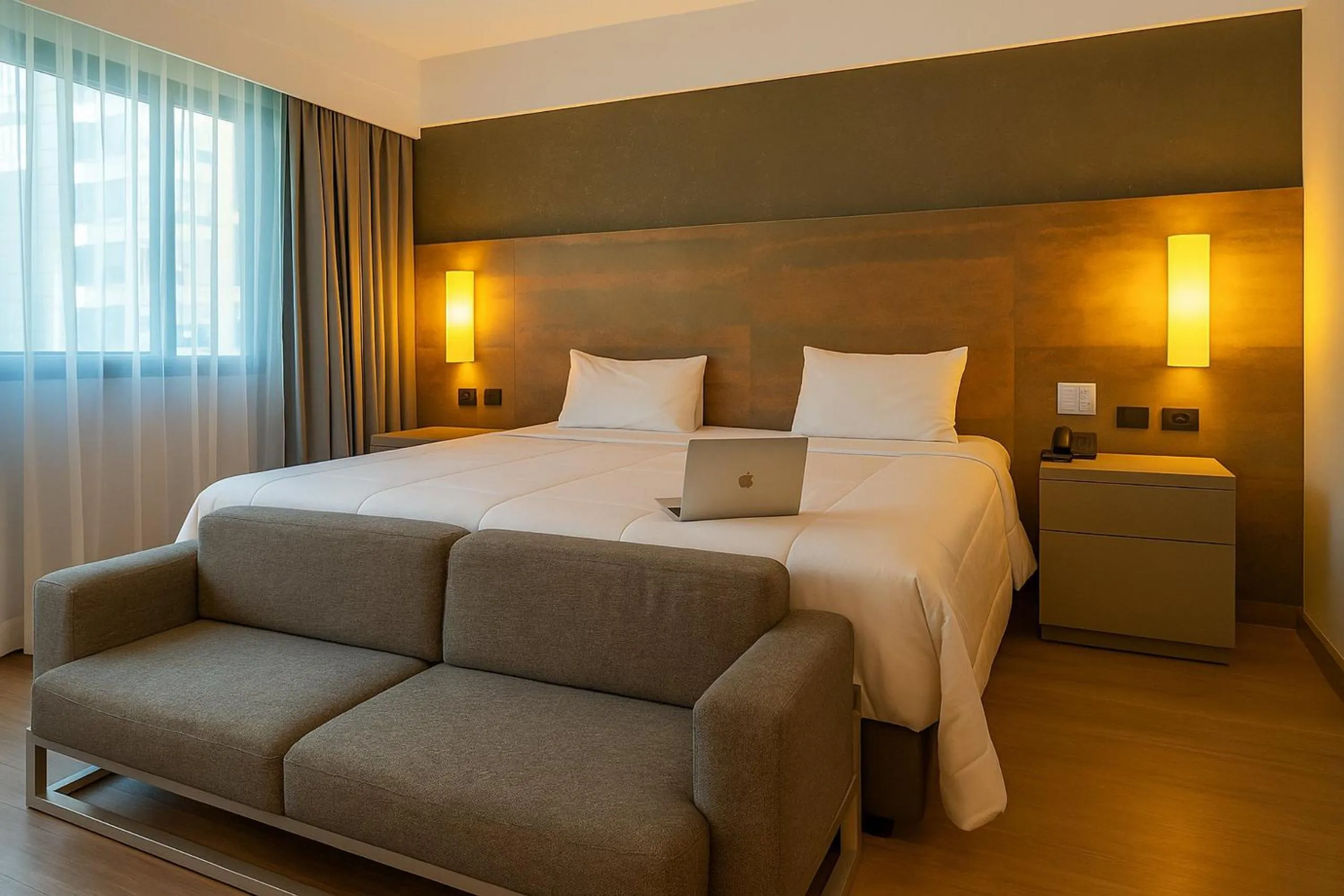 Bed in ELEGANCE SUÍTES IBIRAPUERA