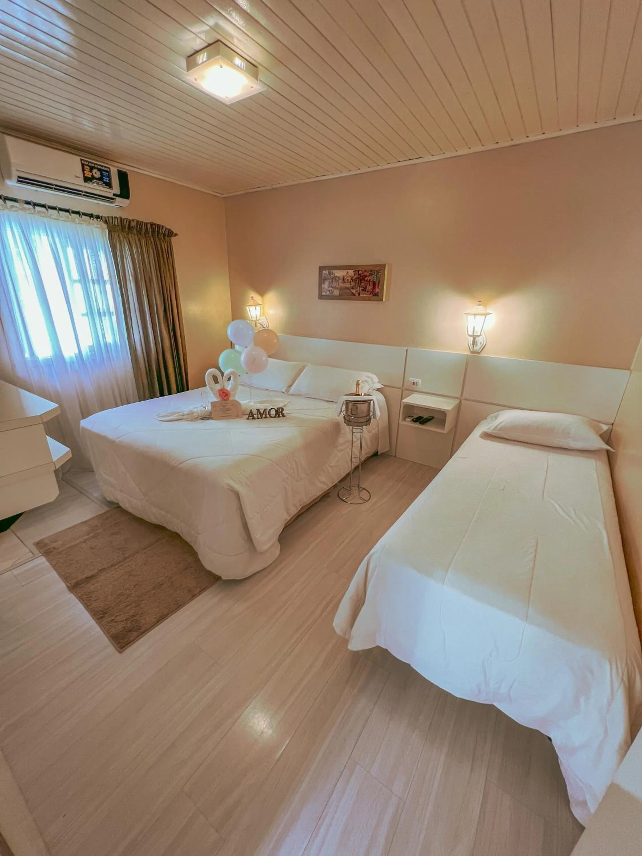 Bedroom, Bed in Pousada Cabanas Rota do Sol