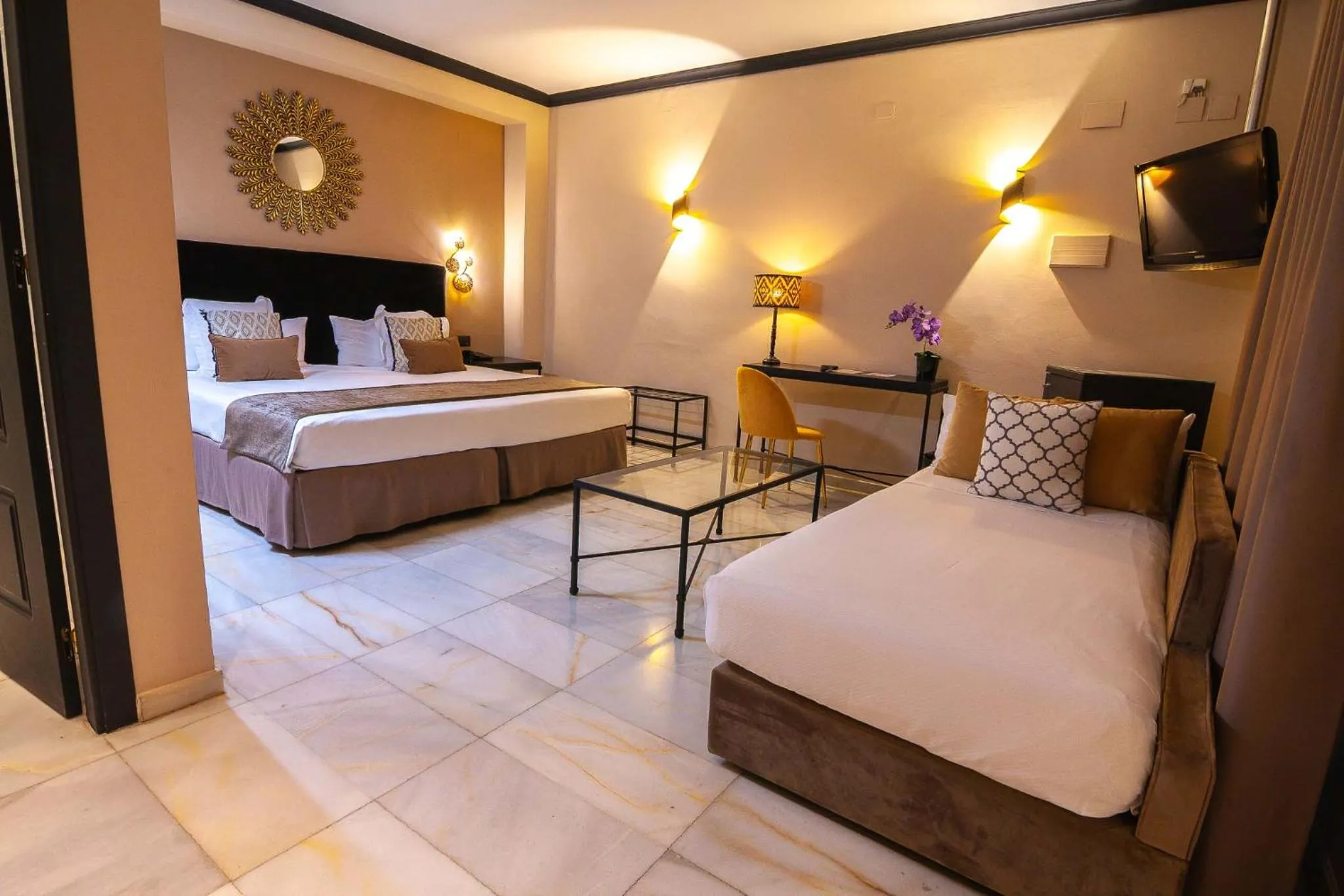 Bed in Hotel San Gil