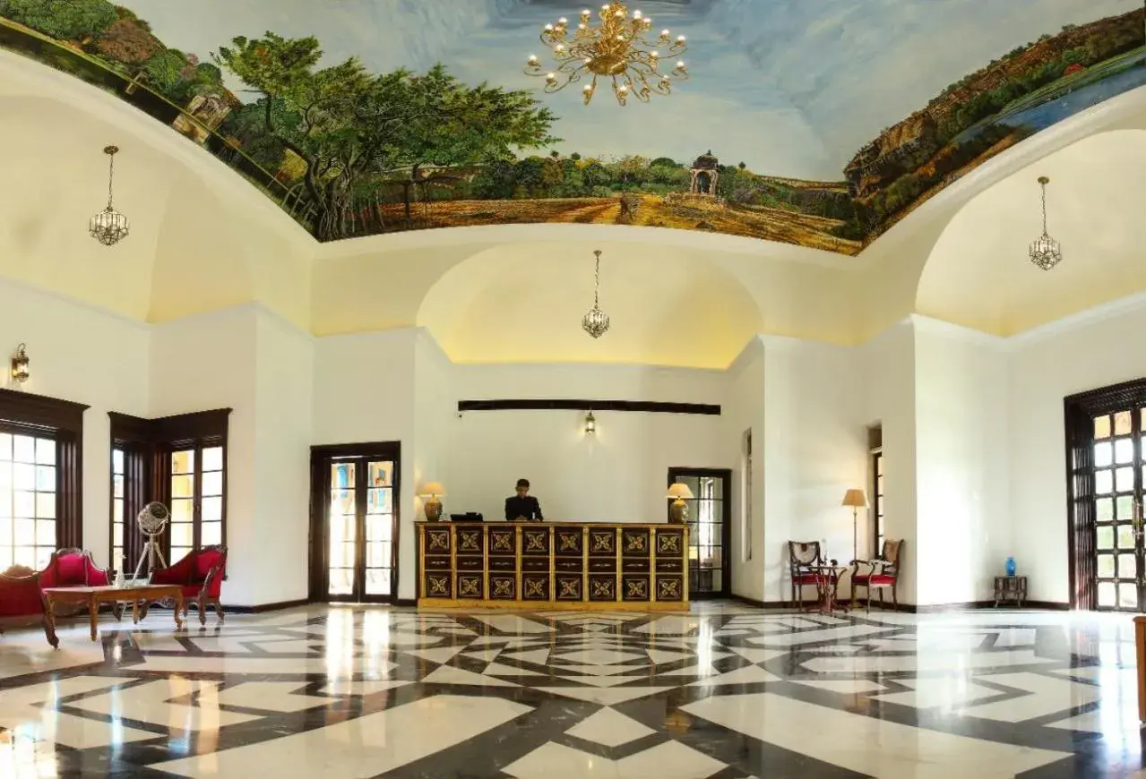 Lobby or reception in Juna Mahal Jungle Resort Ranthambore Lobby or reception in Juna Mahal Jungle Resort Ranthambore