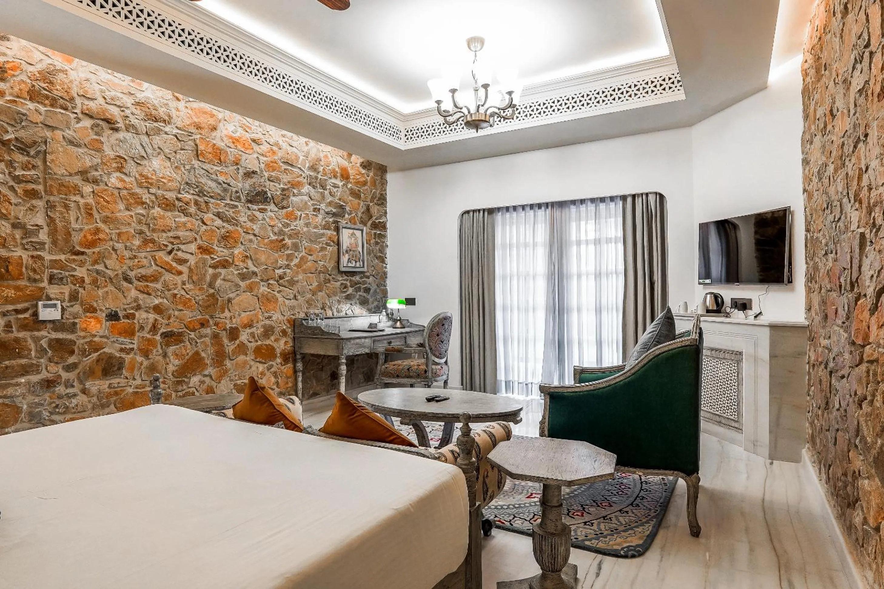 Bedroom in Juna Mahal Jungle Resort Ranthambore