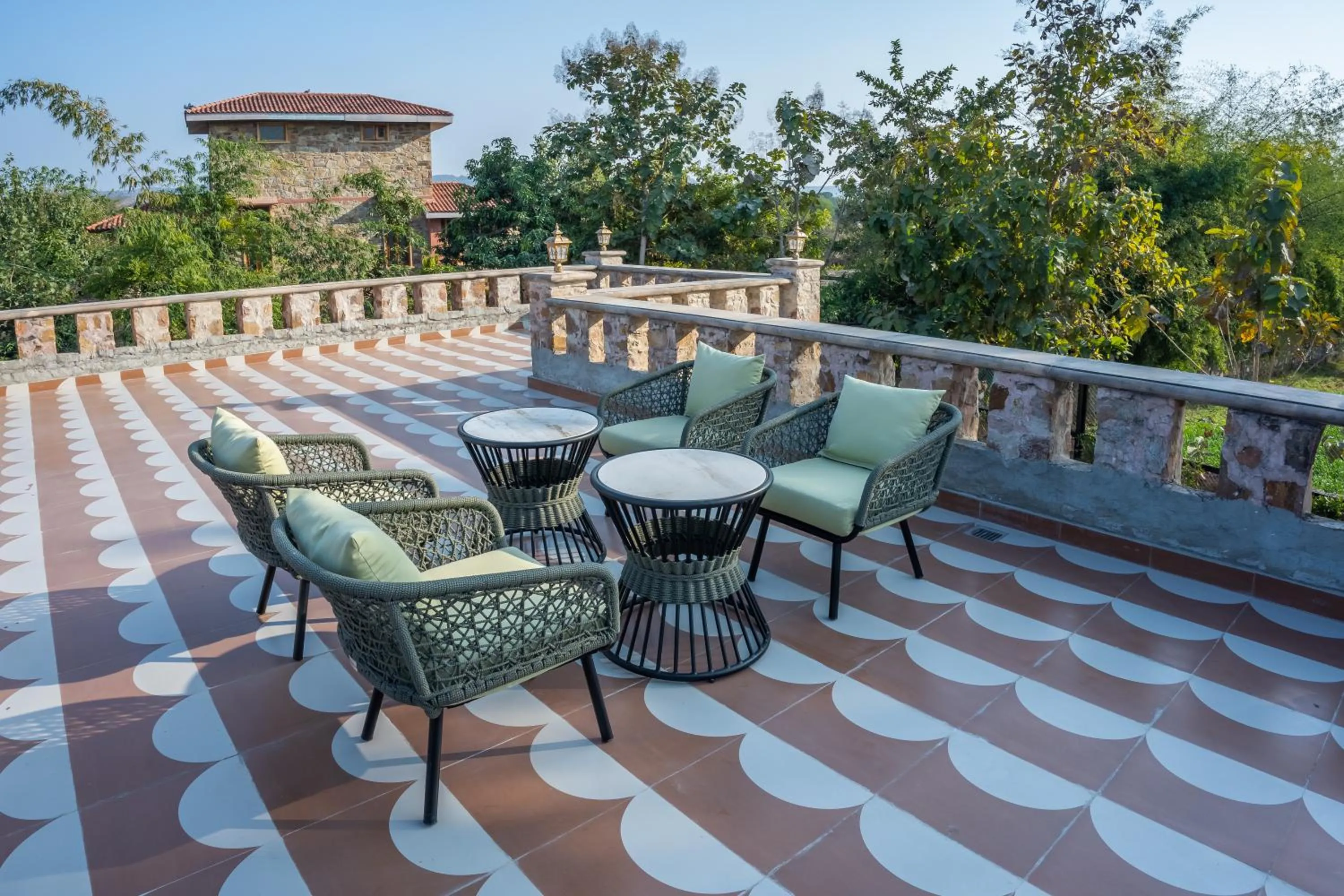 Balcony/Terrace in Juna Mahal Jungle Resort Ranthambore